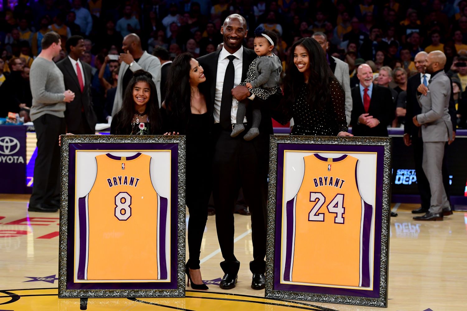 Vanessa Bryant paid homage to her late husband Kobe Bryant on Friday by posting a heartfelt message honoring the three-year anniversary of his jersey retirement.