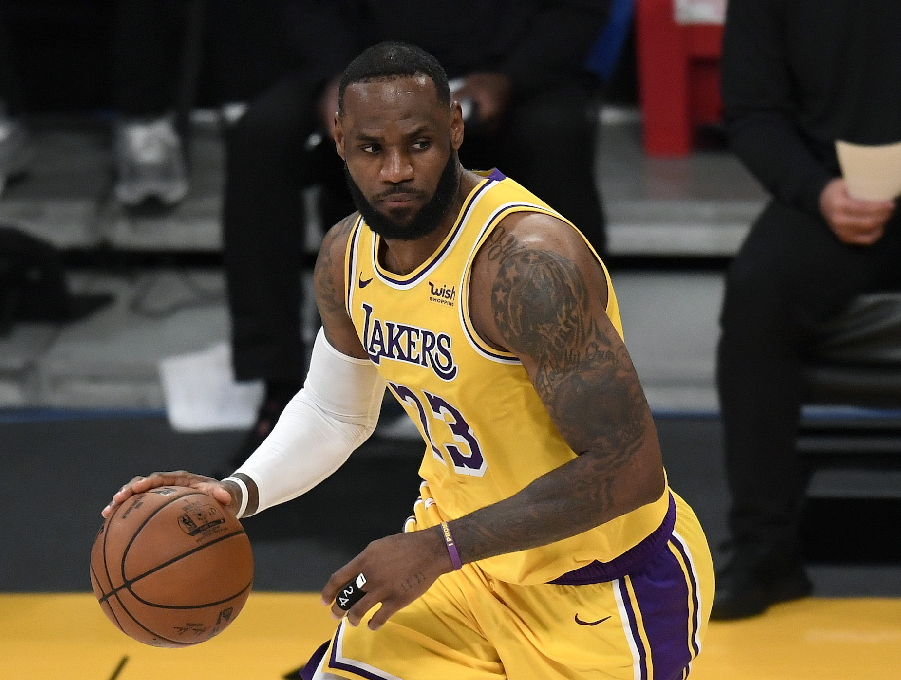 How old is LeBron James and how long has he been playing in the NBA?