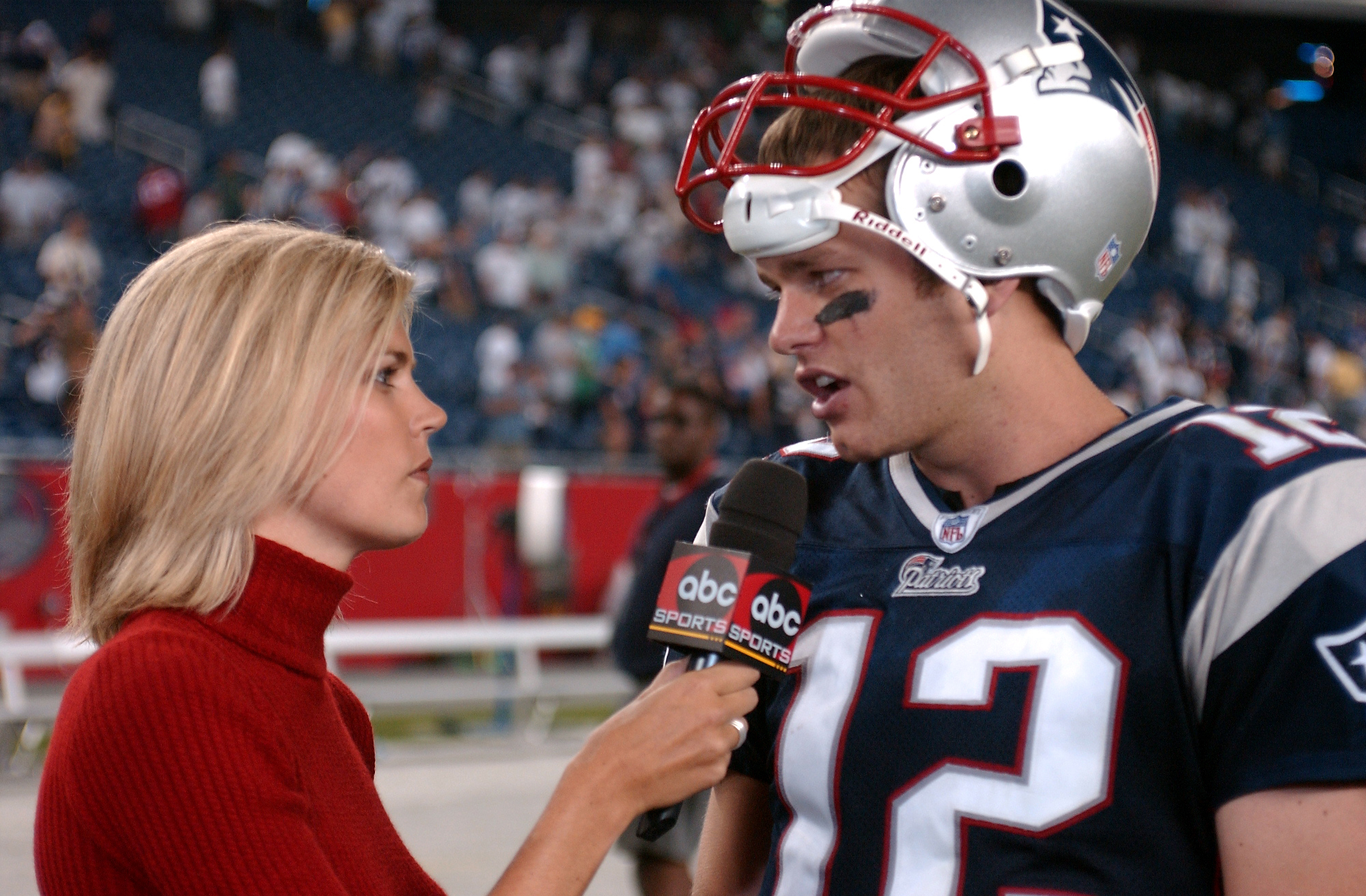 Melissa Stark Didn't Let a Football to the Head Throw Her Off Her Game