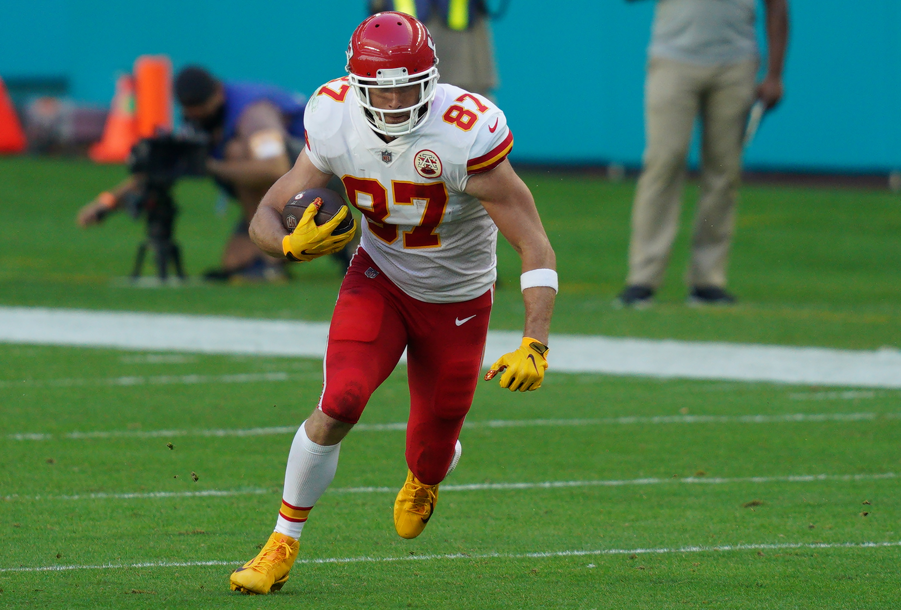 While Kansas City Chiefs tight end Travis Kelce has made millions in the pros, he used to earn $8 an hour.
