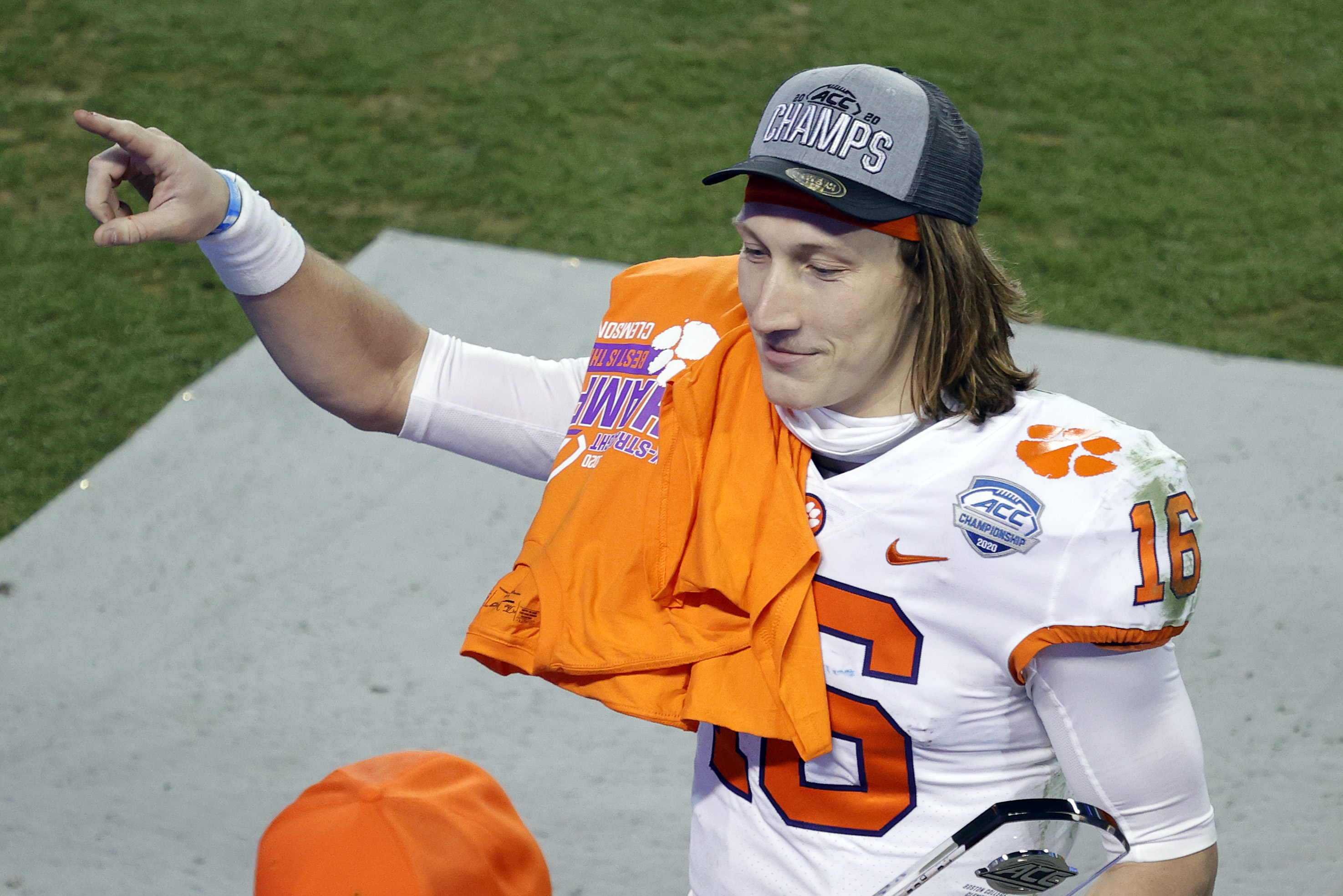 Trevor Lawrence is headed back to the college football playoffs.