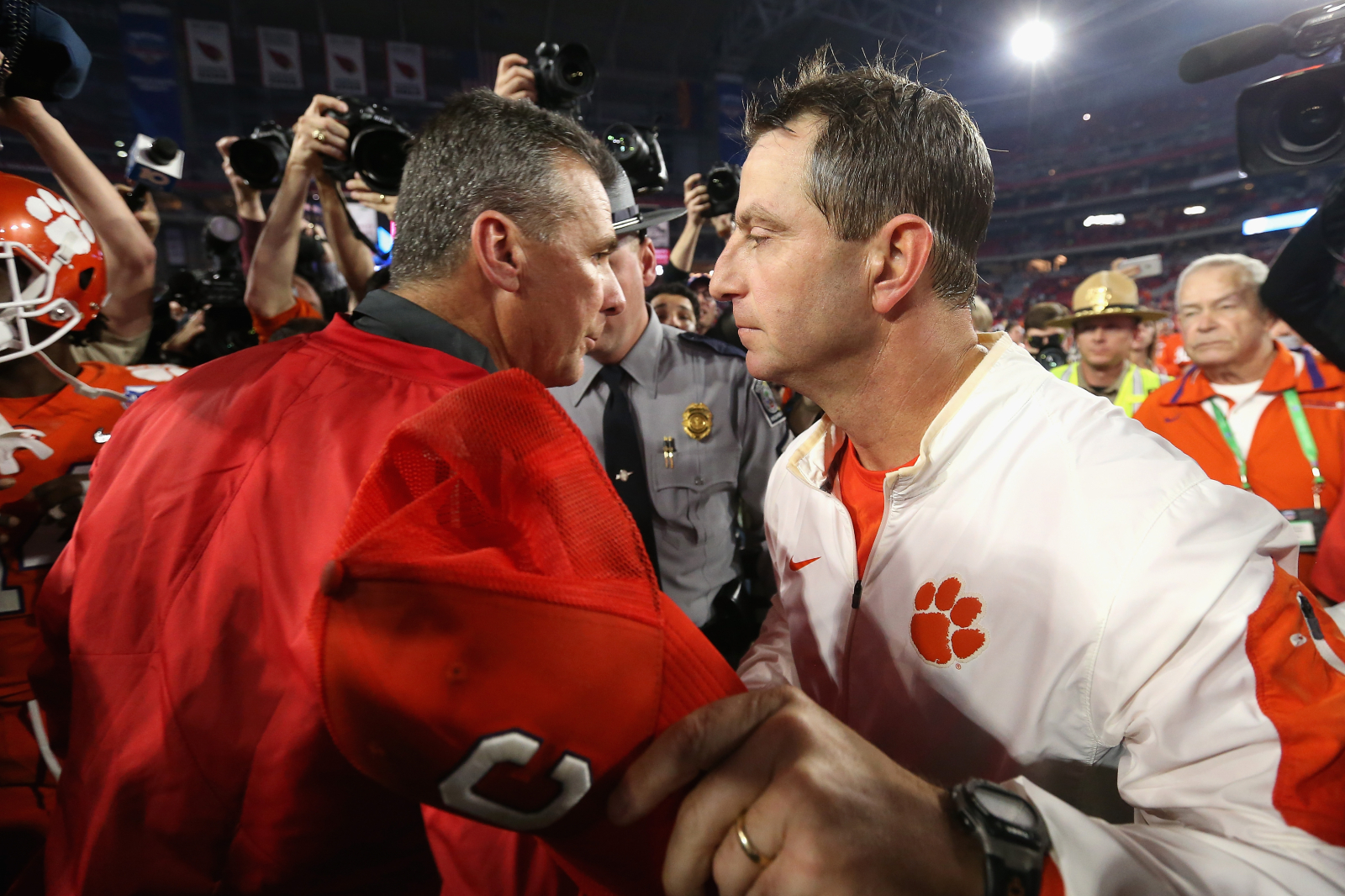 Dabo Swinney recently said he doesn't think Ohio State should make the College Football Playoff. Urban Meyer had something to say about that.