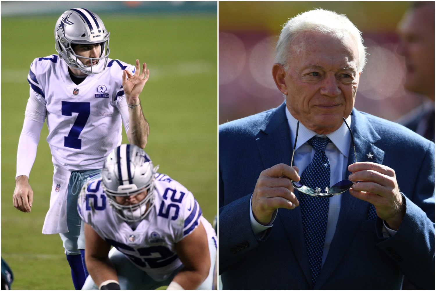 Jerry Jones threw Dallas Cowboys quarterback Ben DiNucci under the bus with an eyebrow-raising comment that seemed totally unwarranted.
