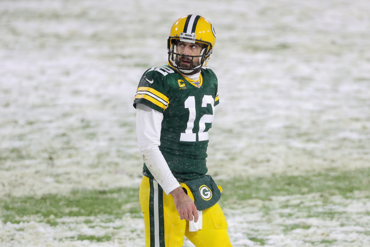 Aaron Rodgers is still struggling to deal with the Packers' crushing news.