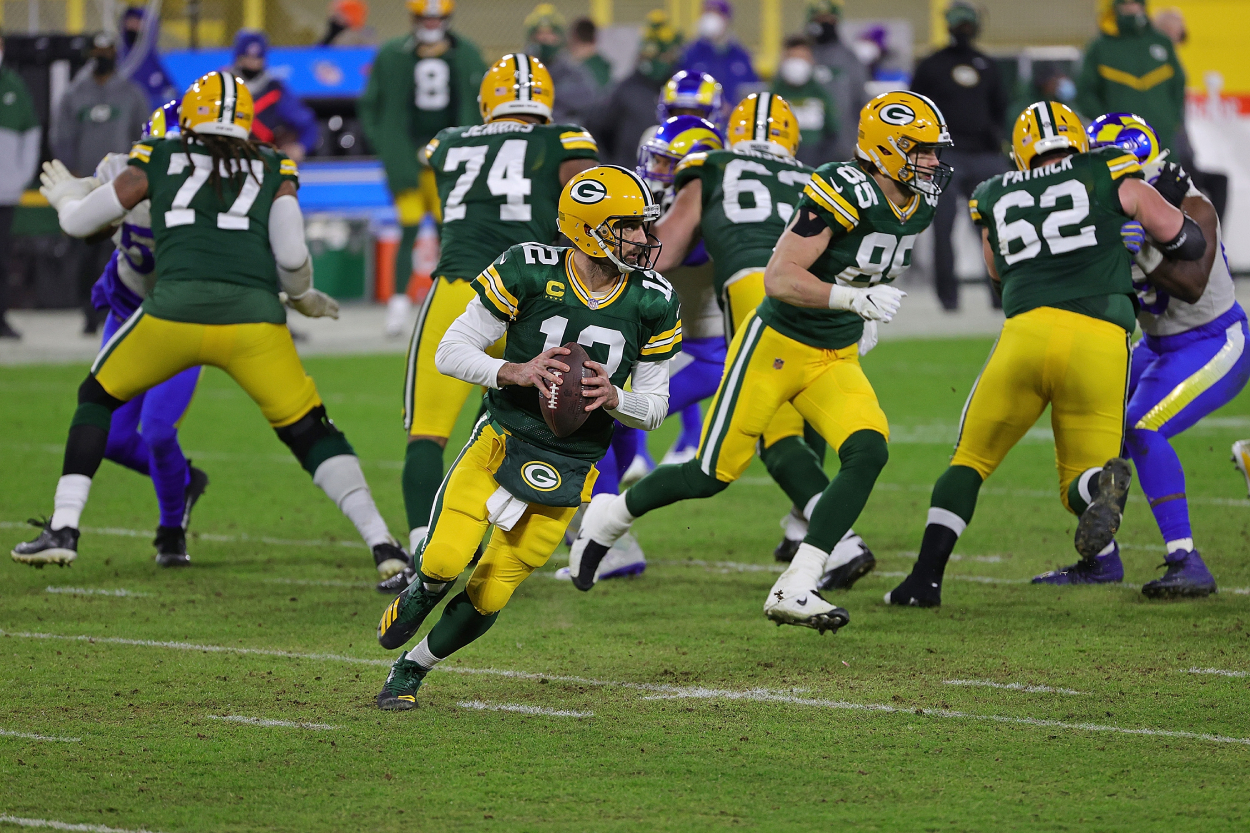 Aaron Rodgers had a message for Tom Brady after the Packers' Week 6 loss to Tampa Bay.