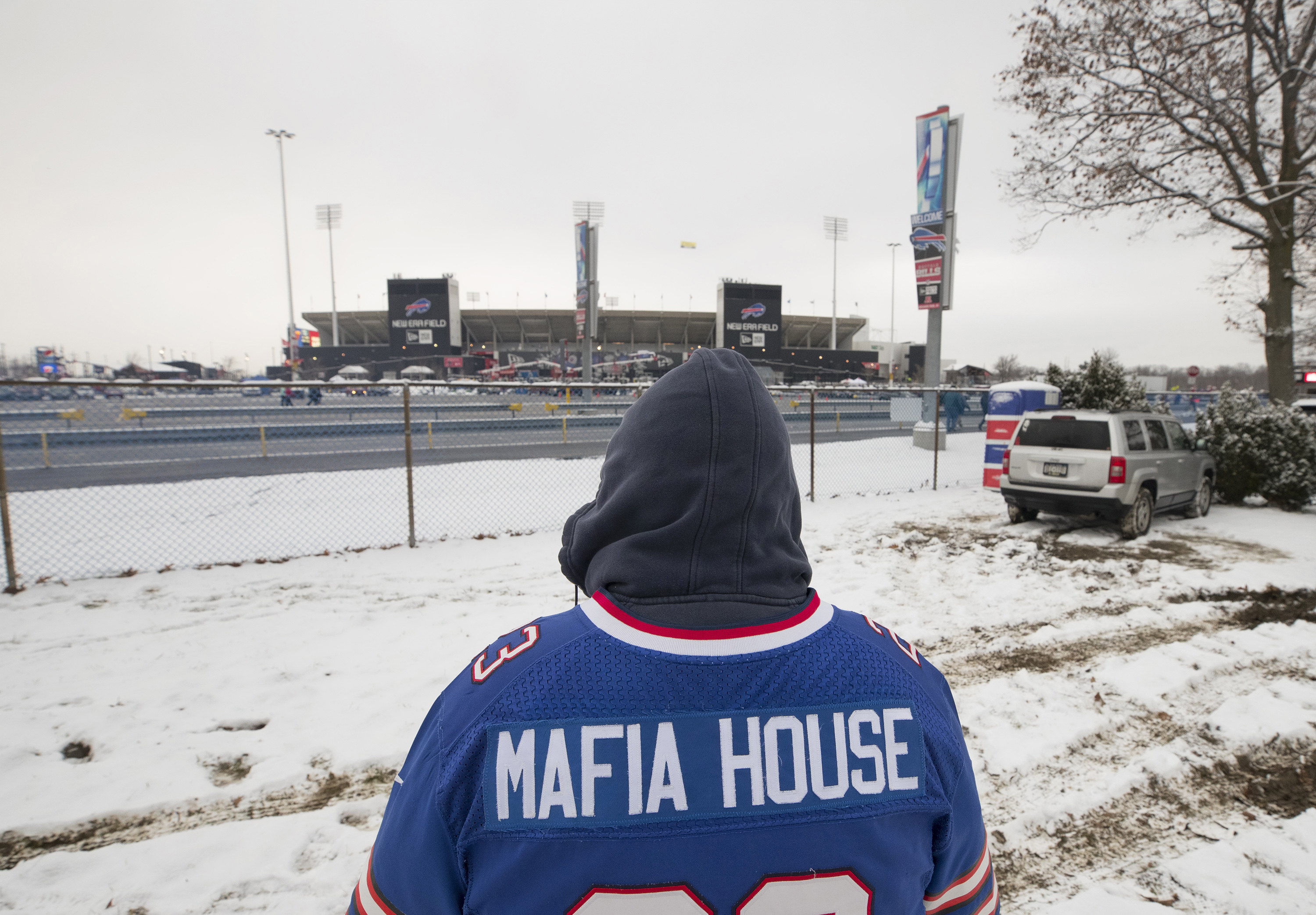 The Buffalo Bills are playing their first home playoff game in 24 years.