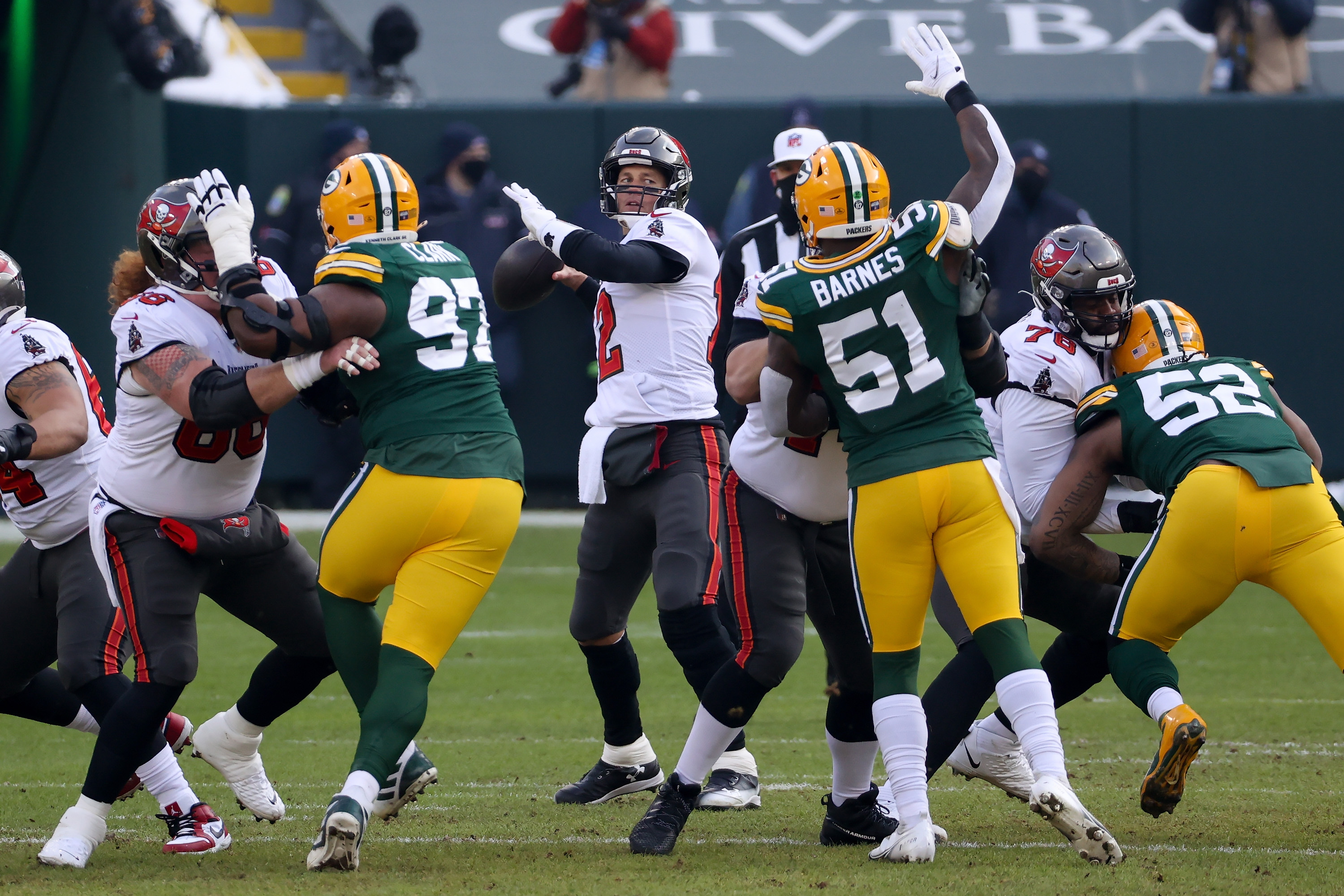 It wasn't just on the field where the Tampa Bay Buccaneers defeated the Green Bay Packers.