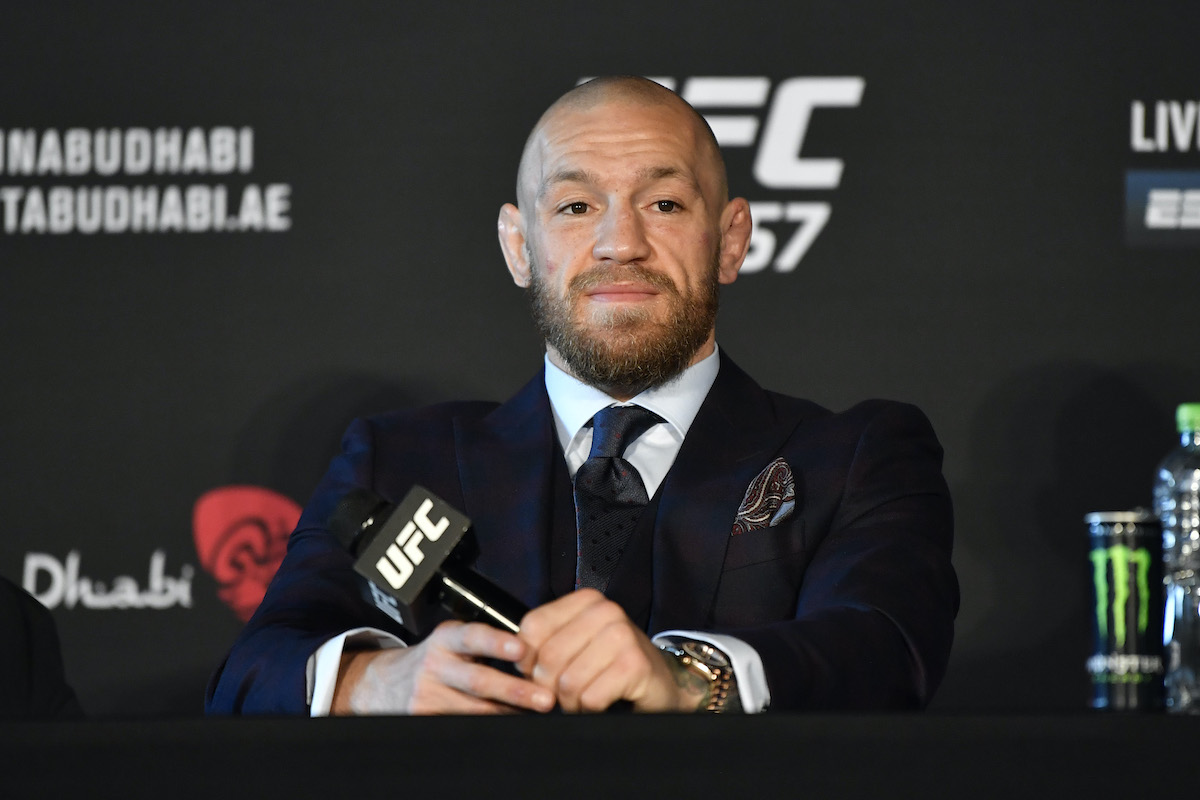 Conor McGregor after losing to Dustin Poirier
