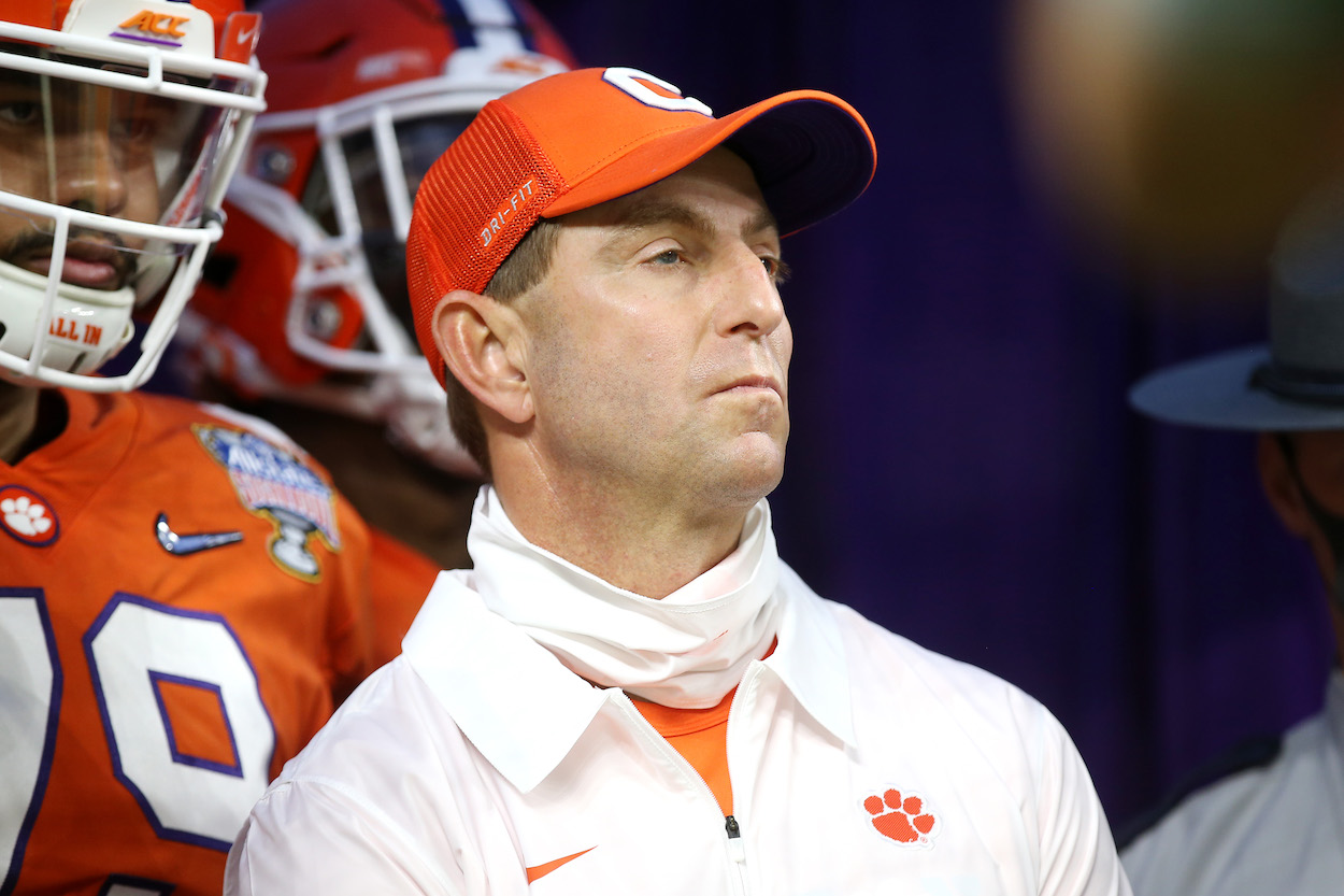 Dabo Swinney of the Clemson Tigers