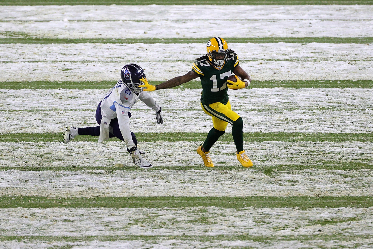 Davante Adams has a former San Francisco 49ers quarterback to thank for helping him with his route running.