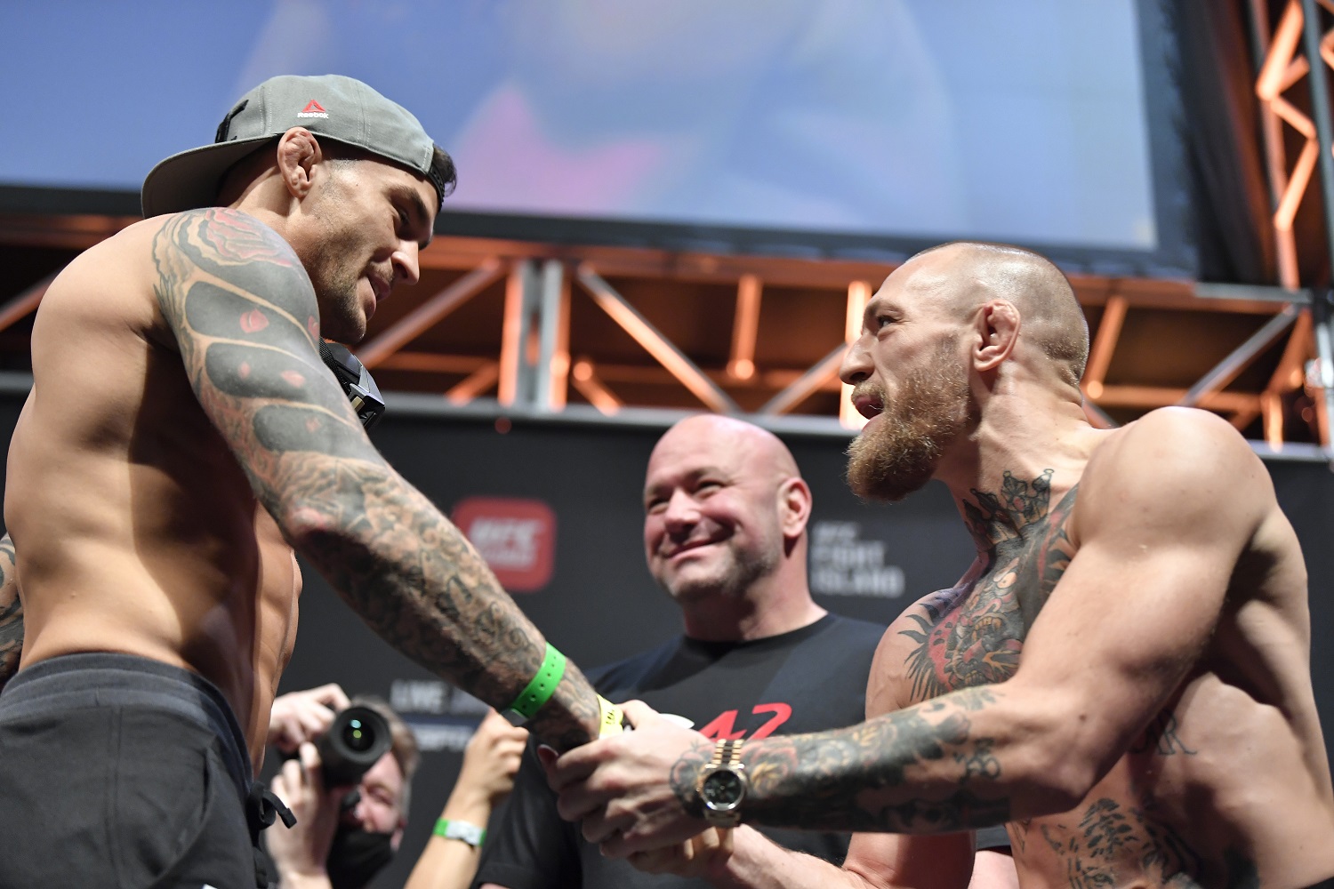 Dustin Poirier Dana White Conor McGregor UFC 257