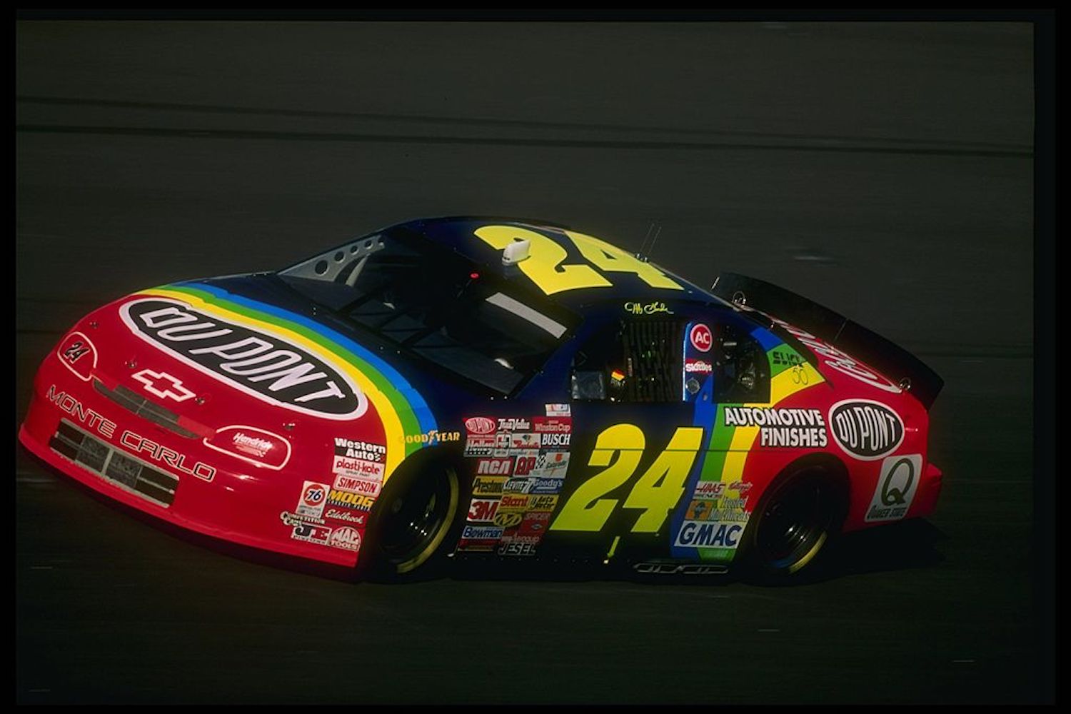 Jeff Gordon won three NASCAR races with his Chevrolet Monte Carlo in the mid-1990s, but his old race car was just put up for auction.