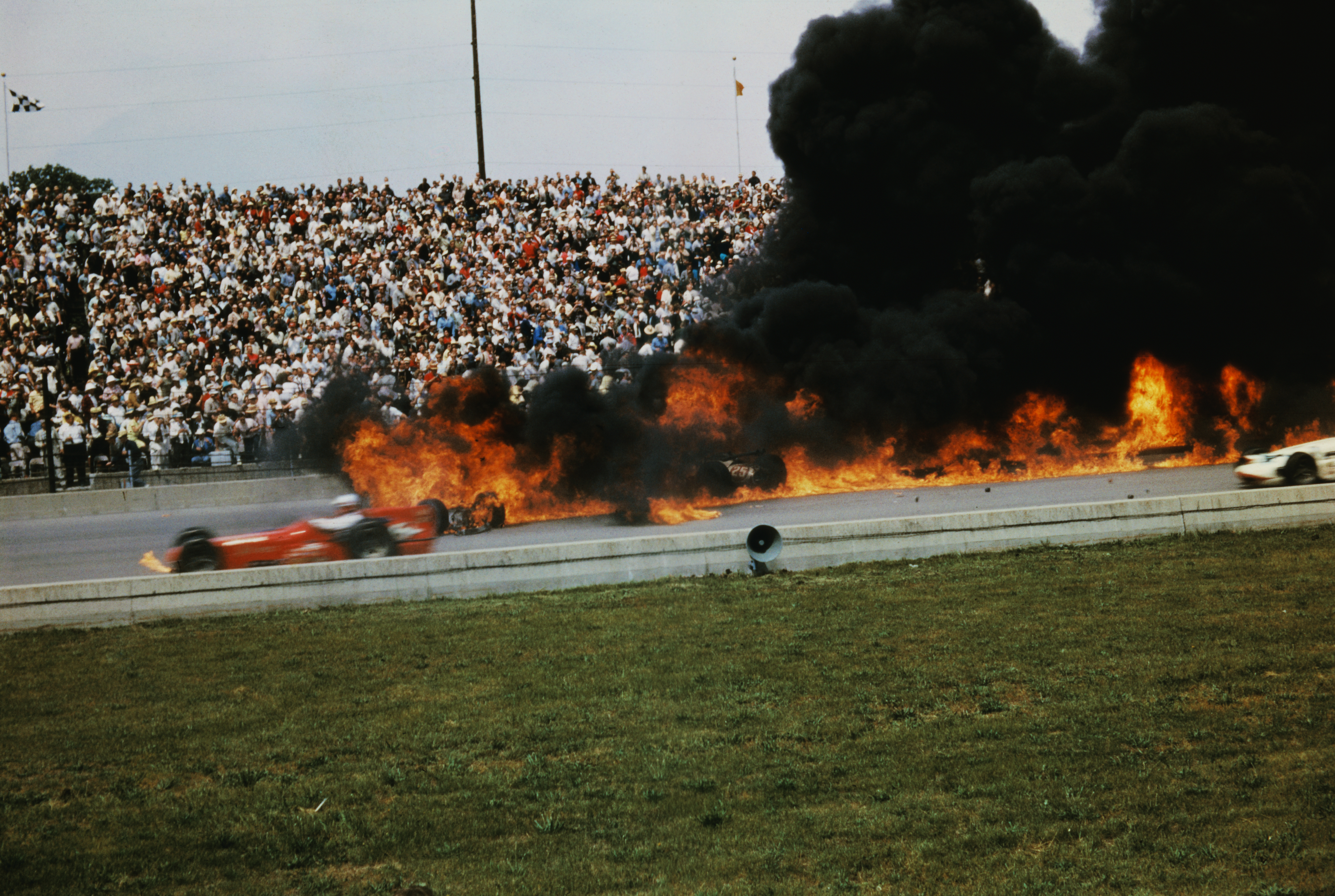 Indianapolis 500 1964 fatal crash involving Eddie Sachs and Dave MacDonald