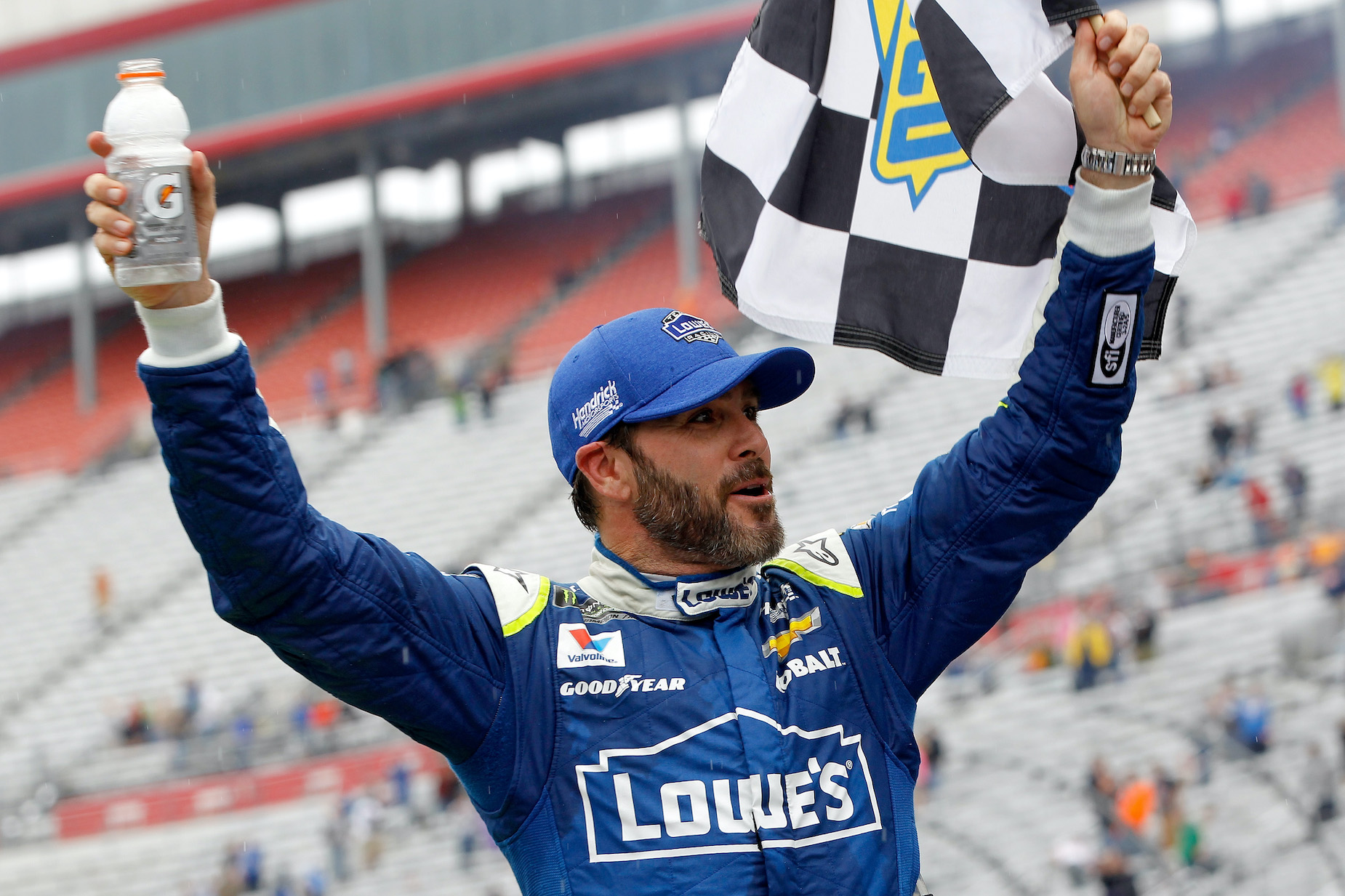 Jimmie Johnson won seven NASCAR Cup Series titles and started a tradition to connect the champions.