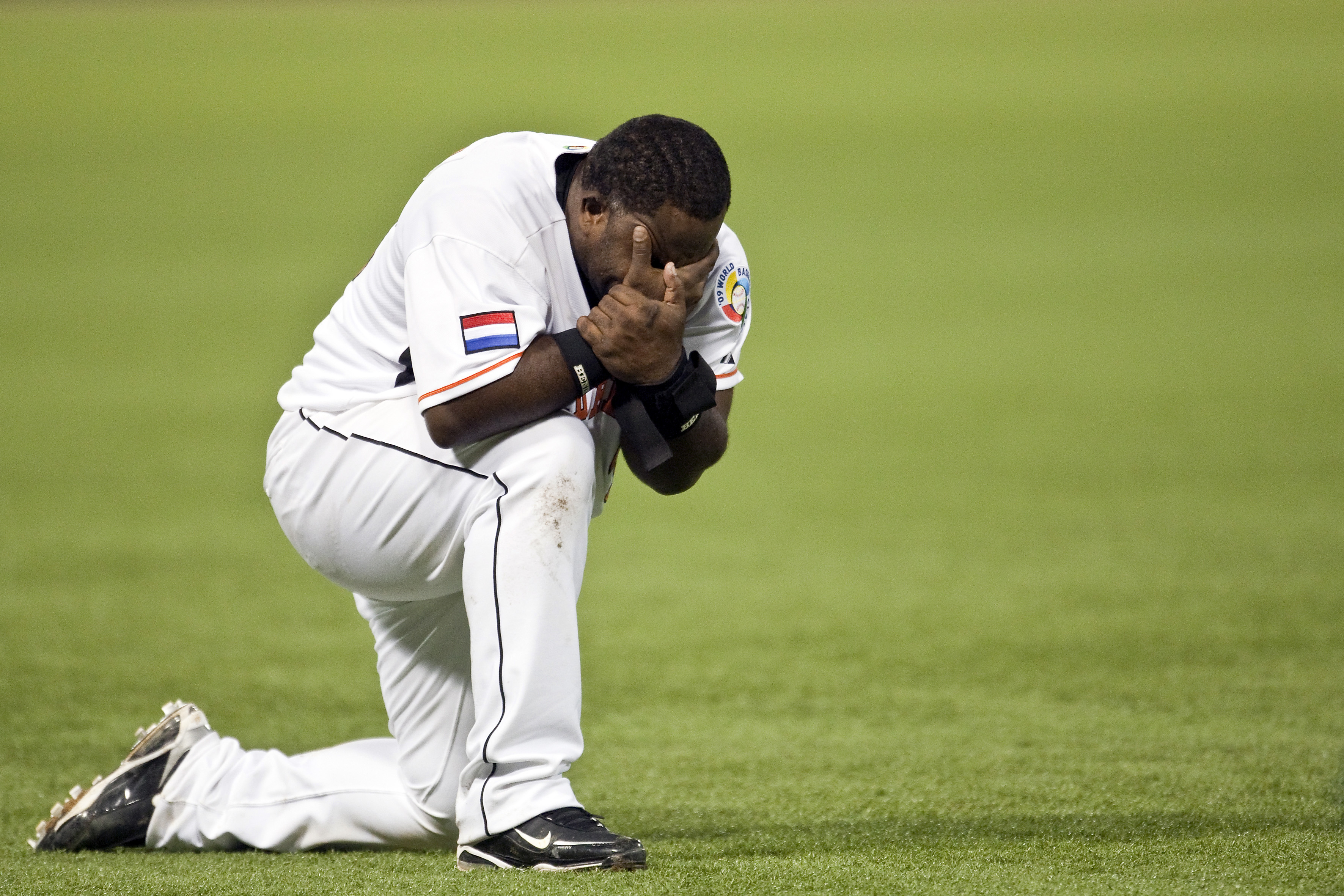 Randall Simon cries the Dominican Republic lost a 2009 World Baseball Classic game