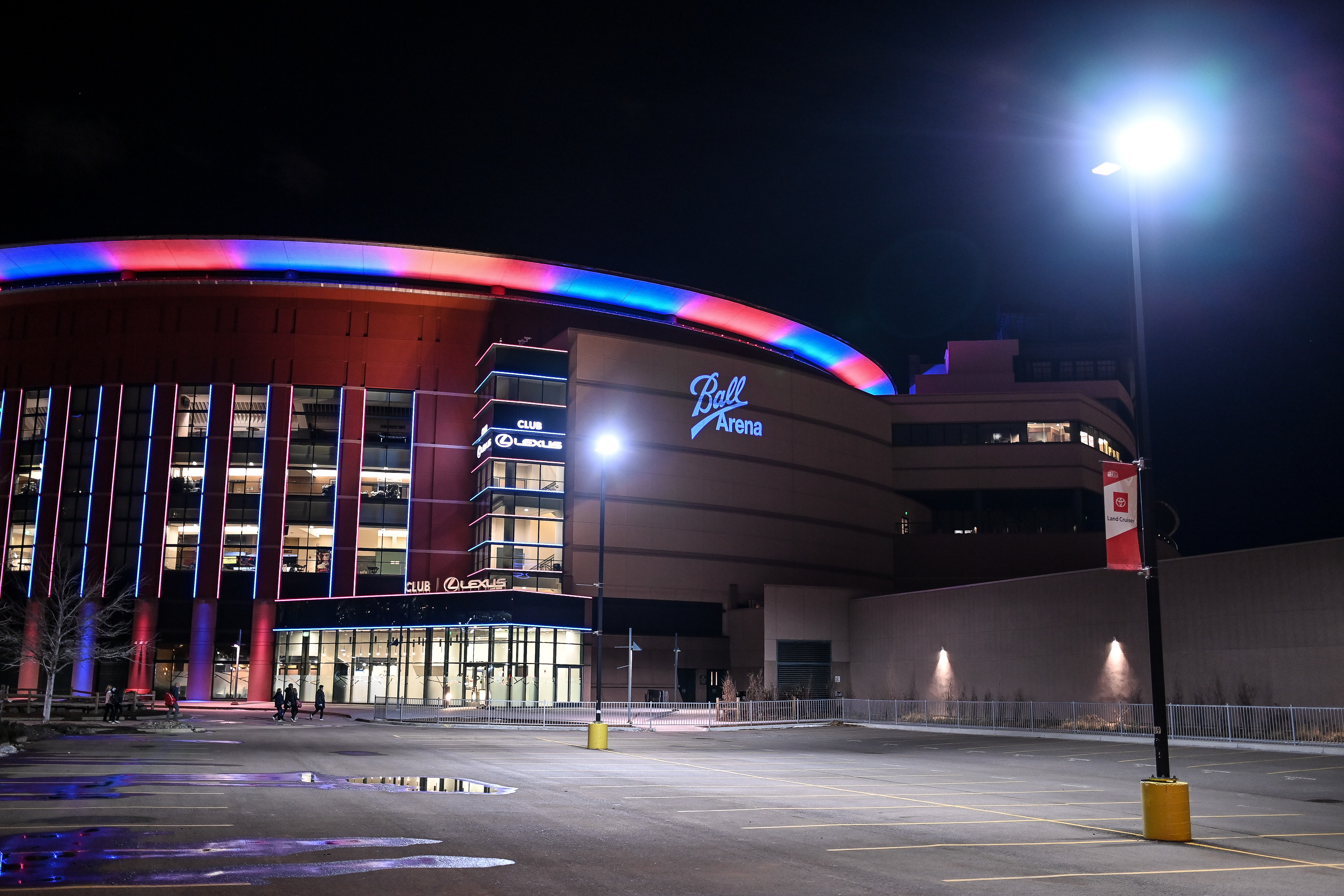 A view of Ball Arena before a game between the St. Louis Blues and the Colorado Avalanche in 2020