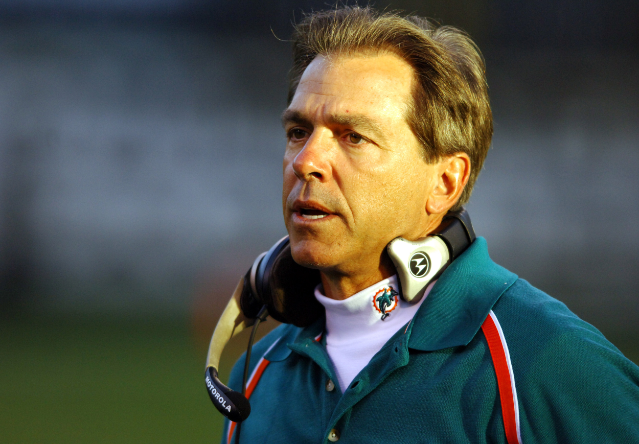 Nick Saban's tenure with the Miami Dolphins did not go well at all. In fact, he even reportedly had multiple players wanting to fight him.