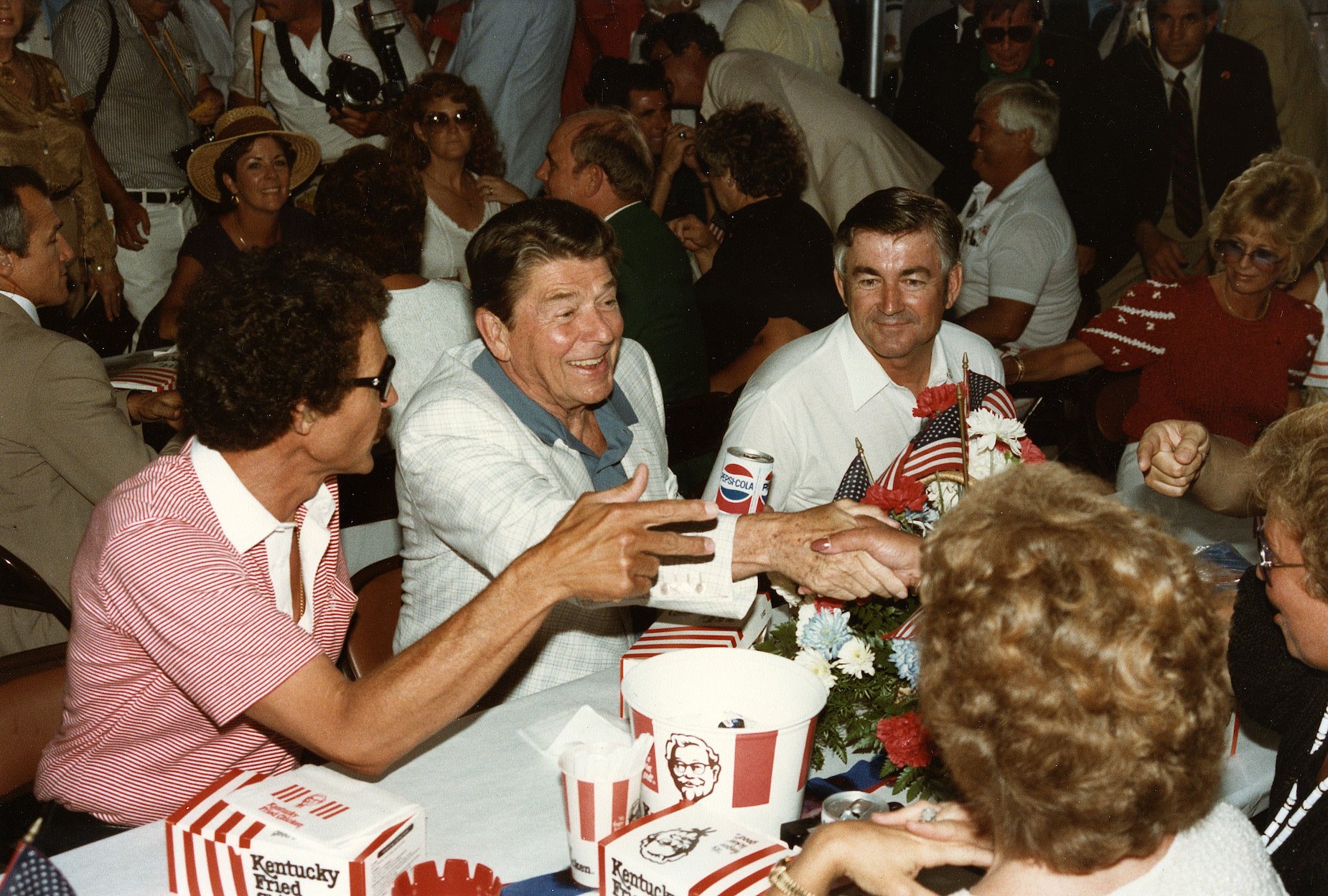 Richard Petty won his 200th NASCAR race on the Fourth of July then ate KFC with Ronald Reagan.