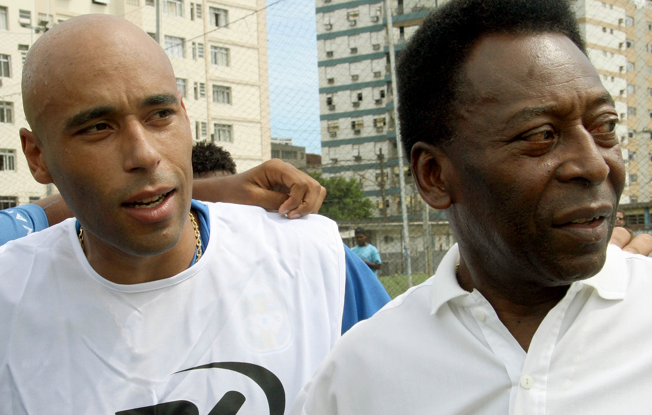 Soccer star Pelé and son Edinho