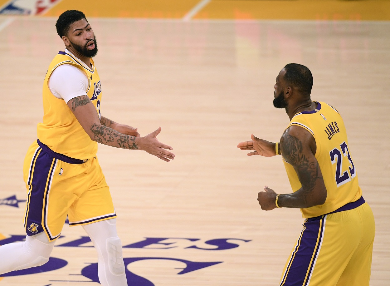 Los Angeles Lakers stars Anthony Davis and LeBron James