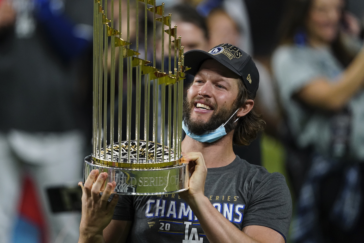 Clayton Kershaw #22 of the Los Angeles Dodgers