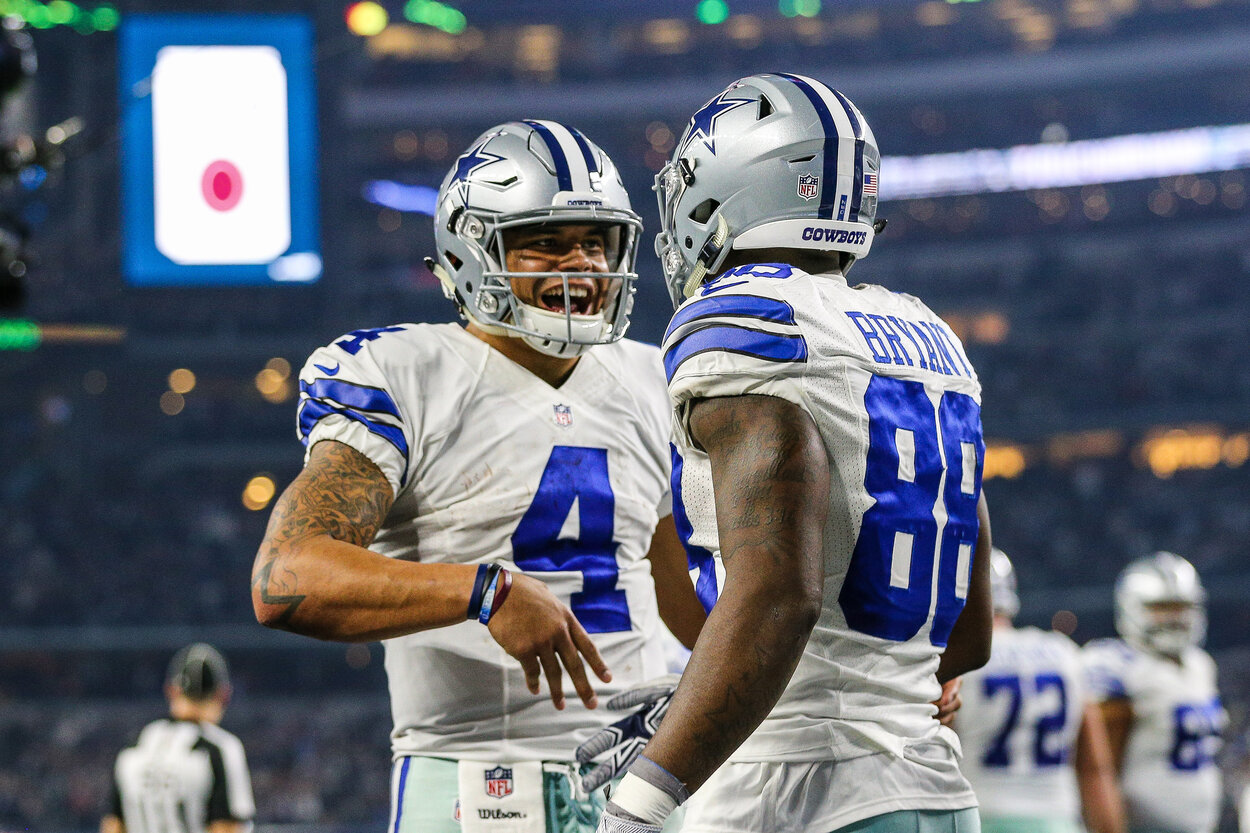 Dallas Cowboys quarterback Dak Prescott and his former star receiver, Dez Bryant, are reuniting in 2021 as teammates. Touchdowns won't be involved, though.