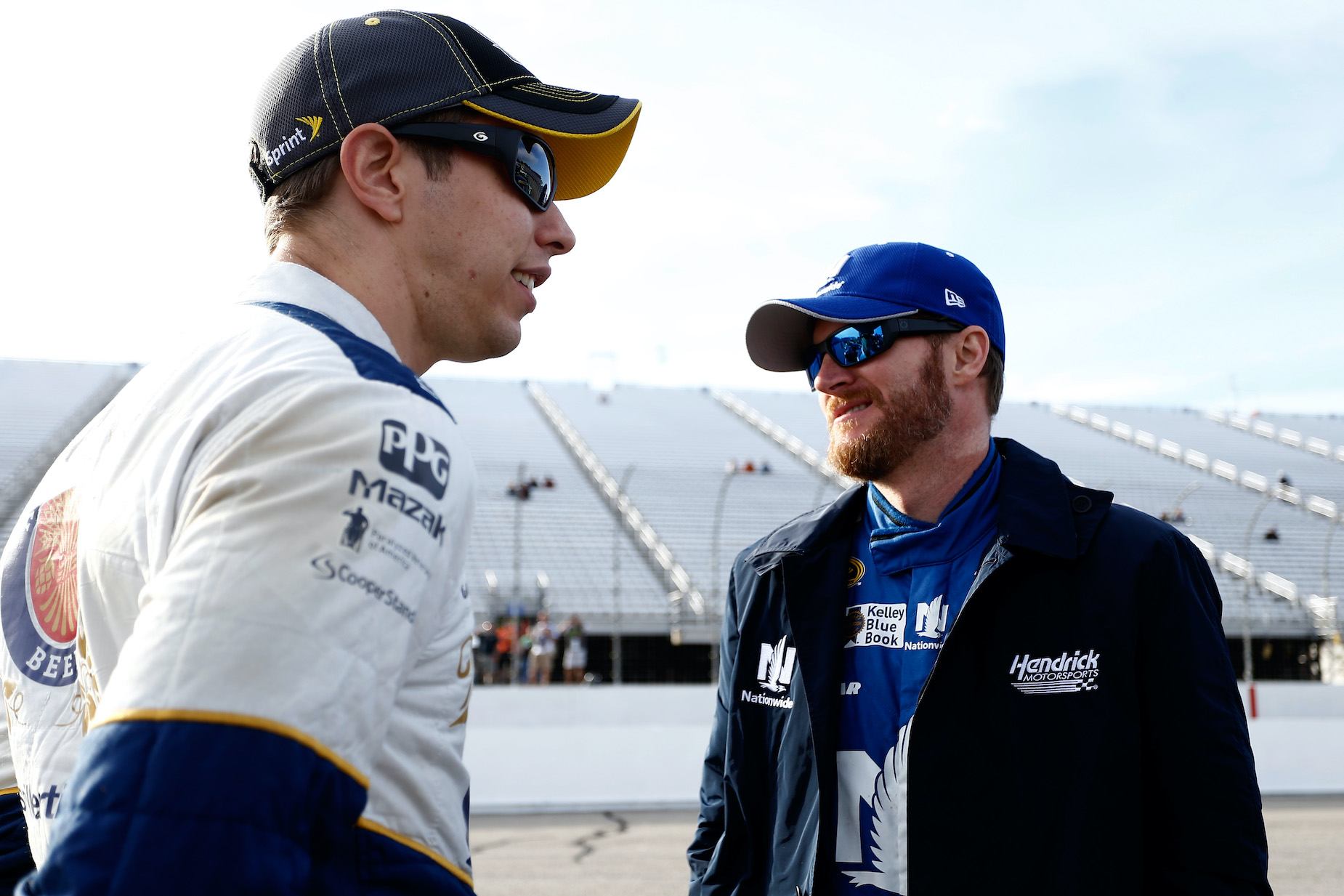 Dale Earnhardt Jr. and Brad Keselowski are no stranger to races, including one sprint to the bathroom.