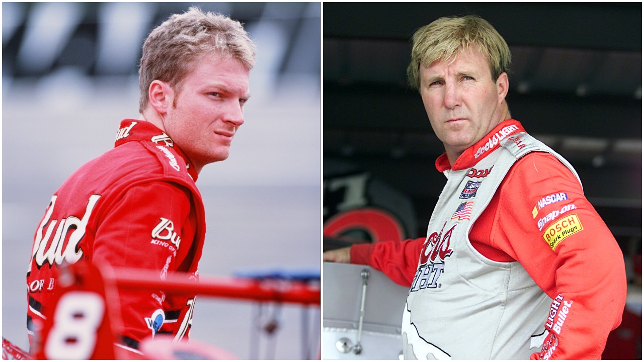 NASCAR drivers Dale Earnhardt Jr. and Sterling Marlin