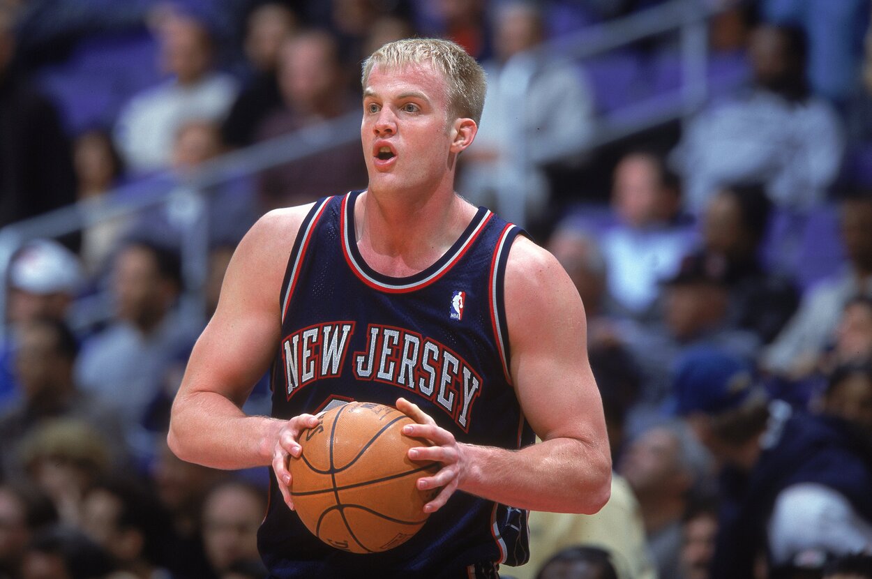 Former New Jersey Nets center Evan Eschmeyer in 2000.