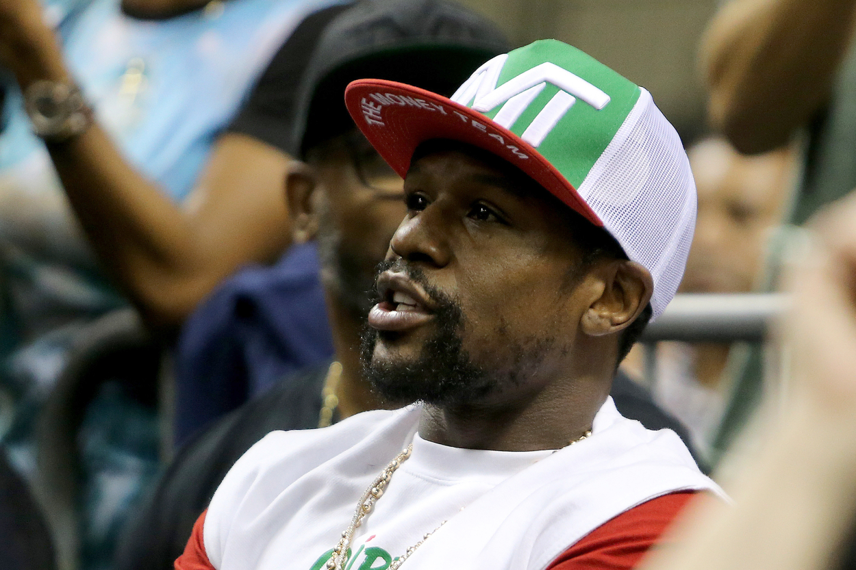 Floyd Mayweather may have another celebrity fight in the works.