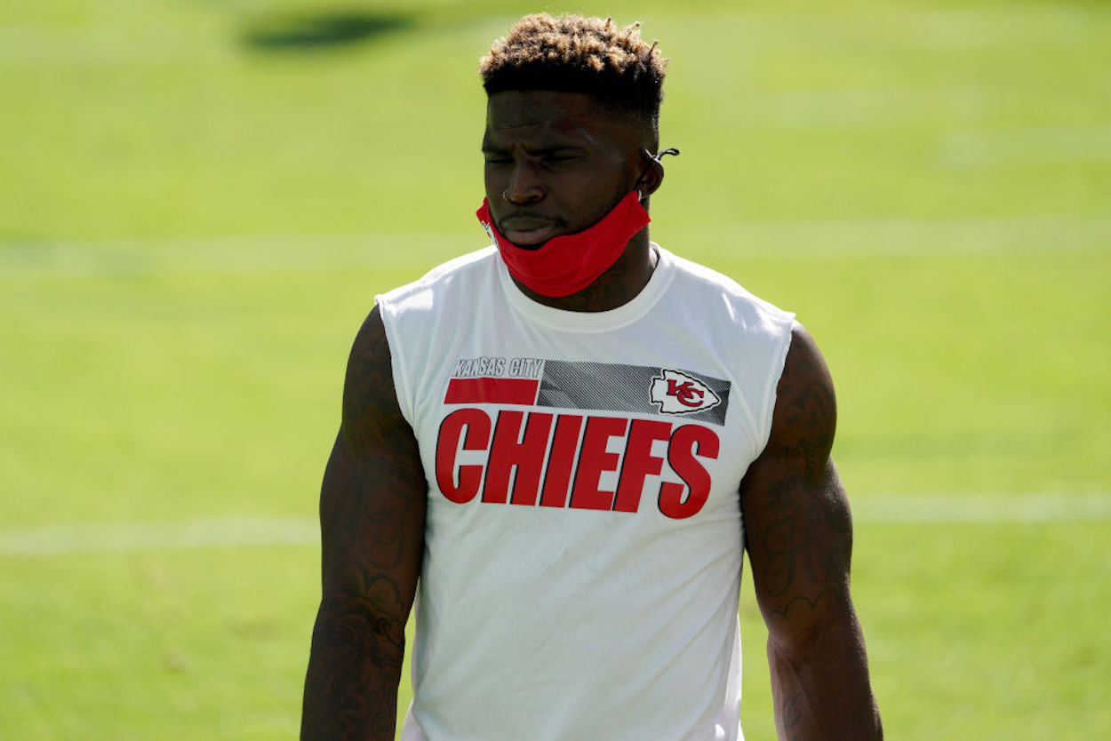 Tyreek Hill was kicked out of Oklahoma State after a violent domestic incident with his pregnant girlfriend, but he only received a slap on the wrist.