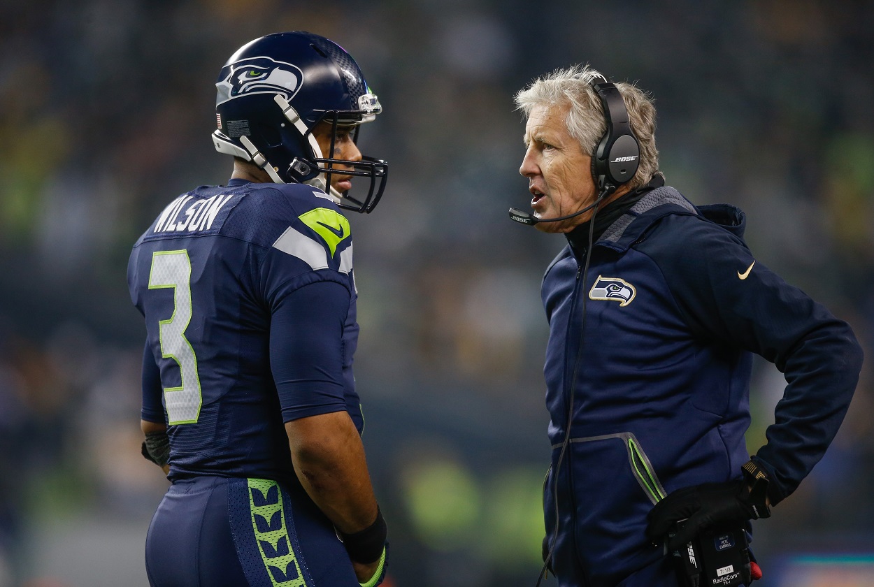 Seattle Seahawks Russell Wilson Pete Carroll problems