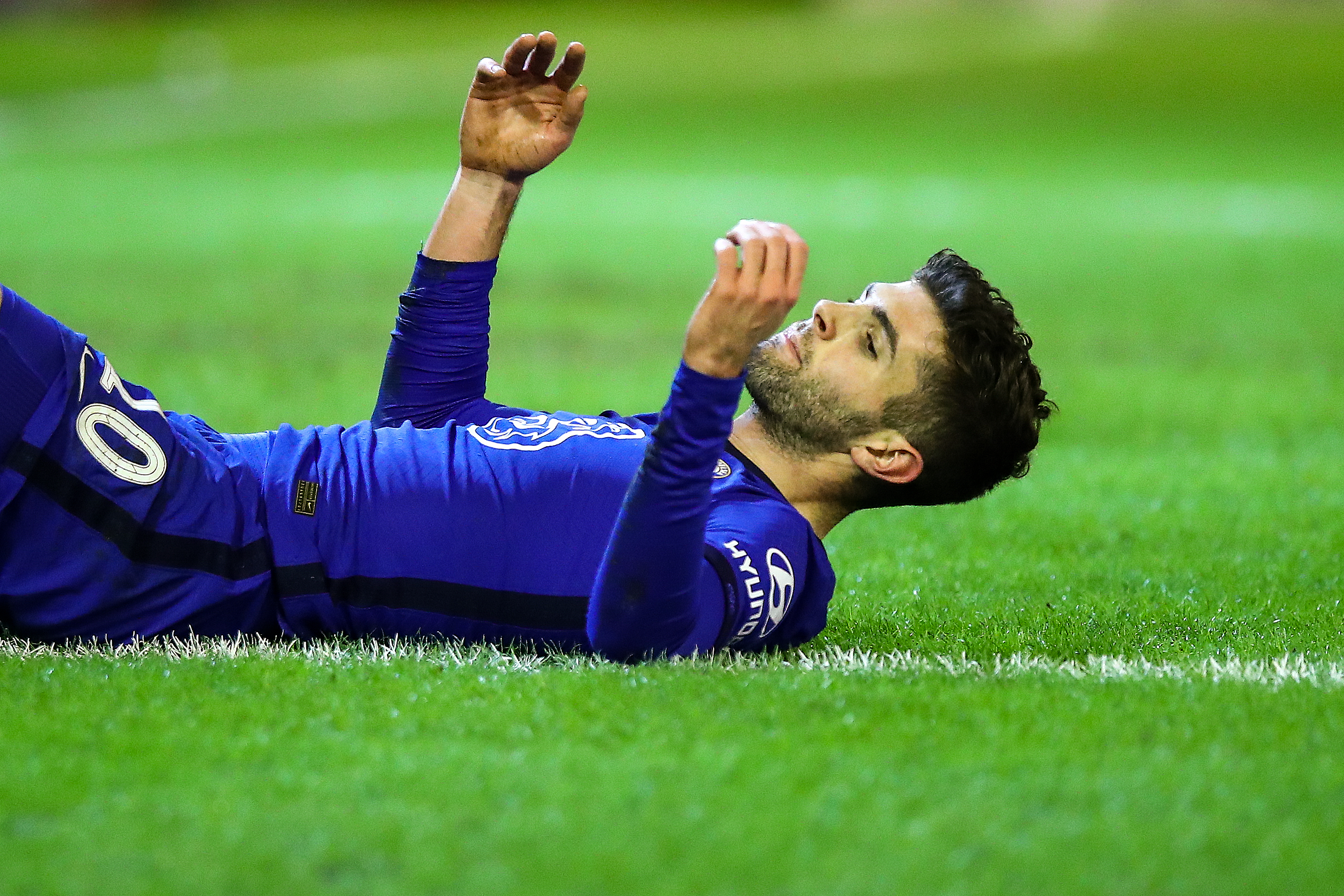 Christian Pulisic of Chelsea reacts during The Emirates FA Cup