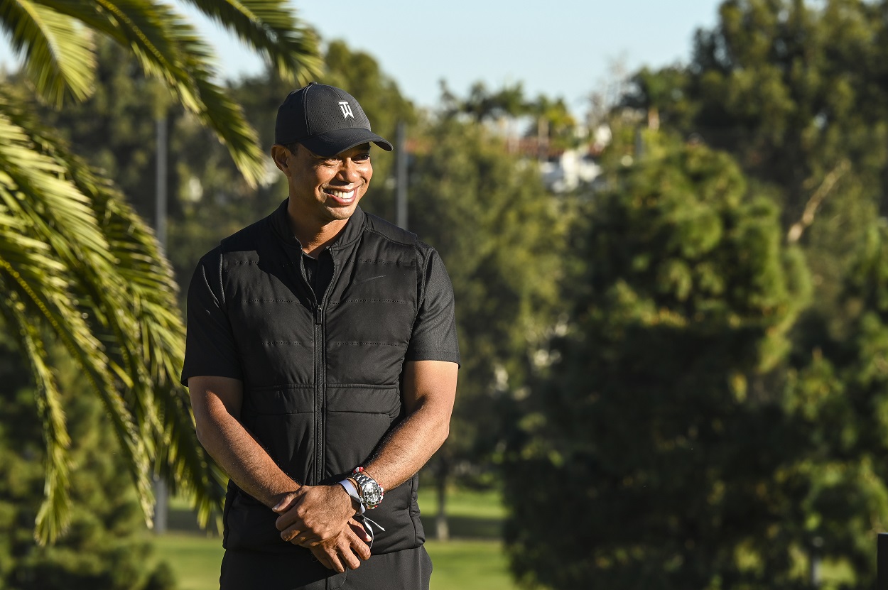 82-time PGA Tour winner Tiger Woods at the 2021 Genesis Invitational