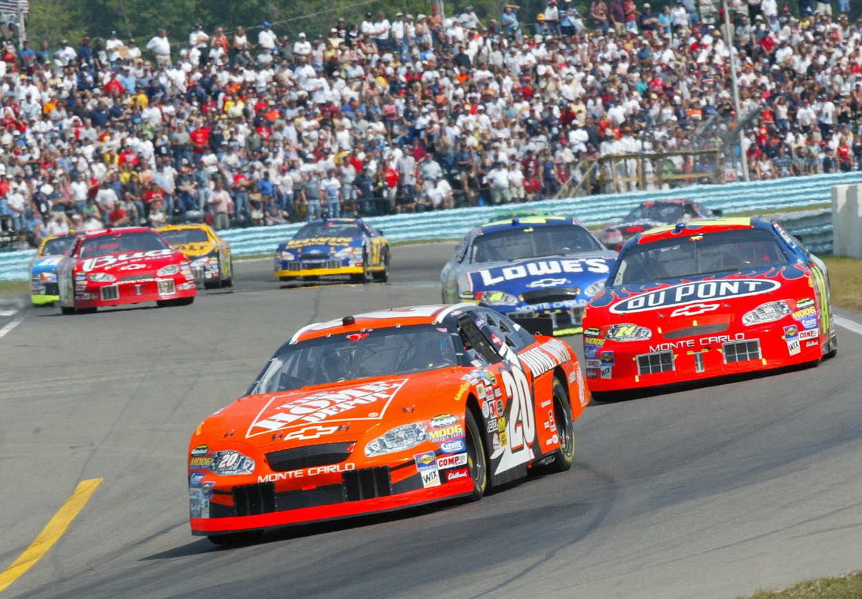 Tony Stewart leading the pack at Watkins Glen