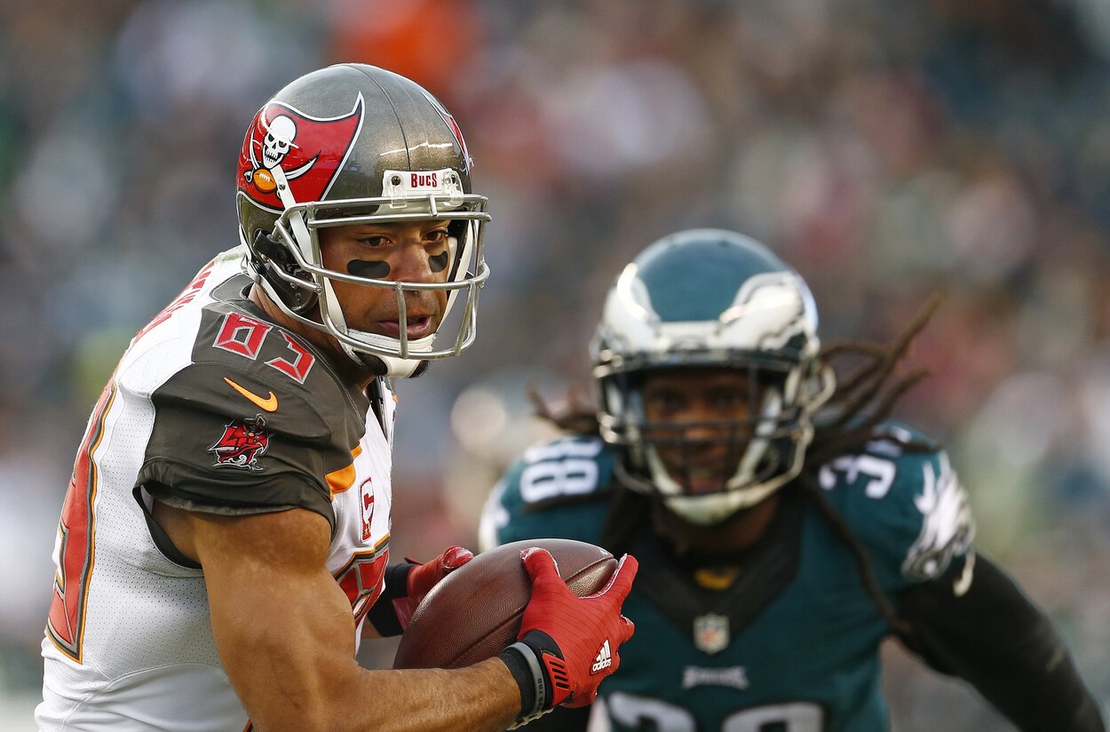 Former Tampa Bay Buccaneers receiver Vincent Jackson in 2015.