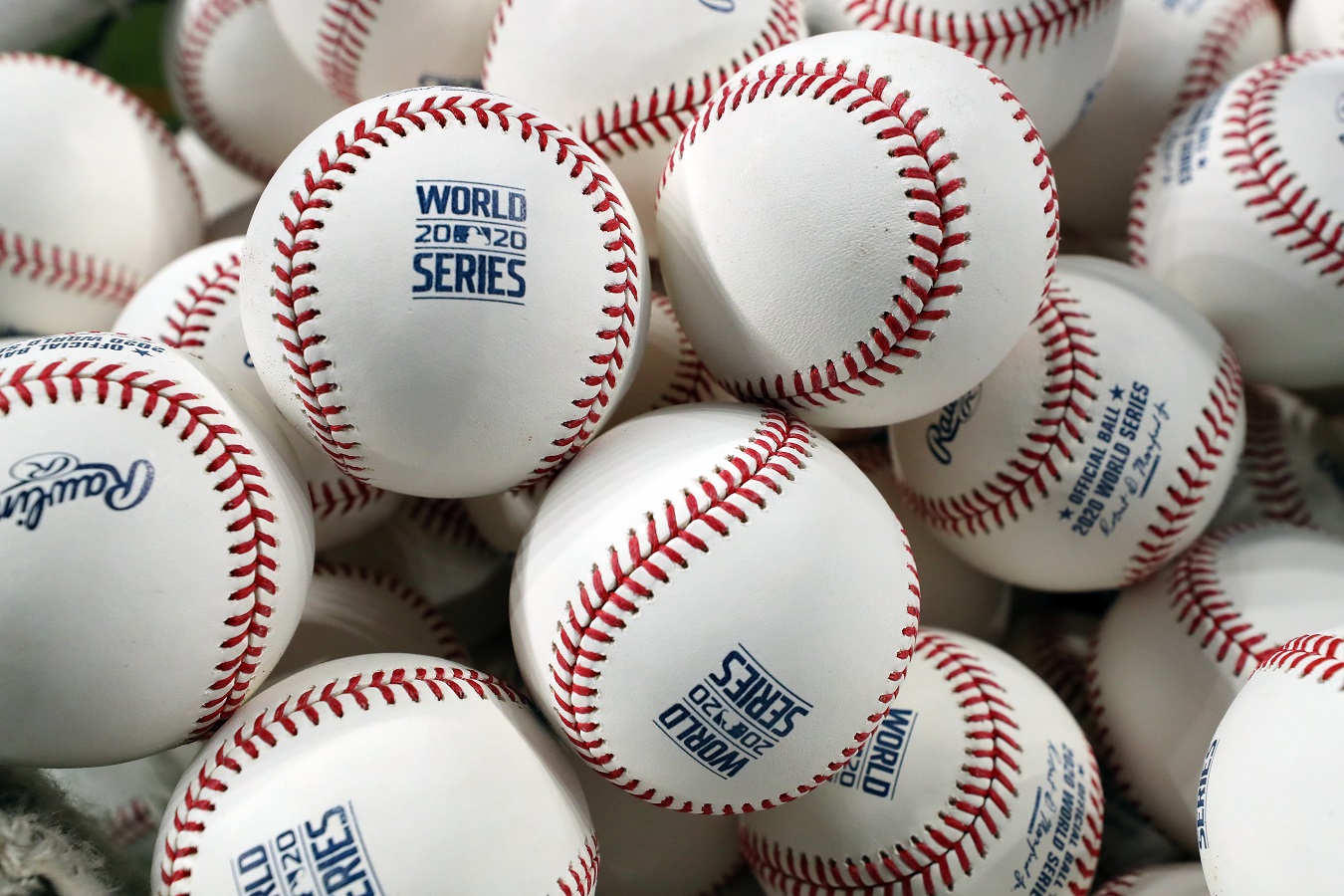 Baseballs used for the 2020 World Series