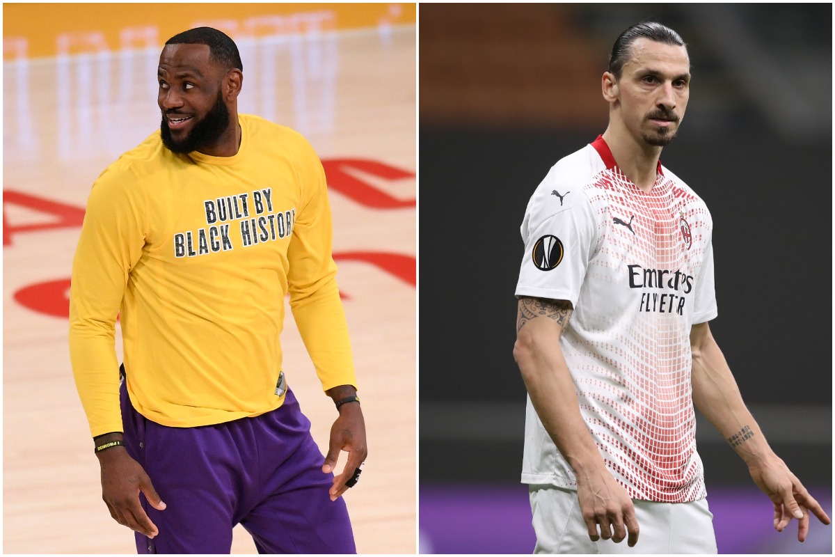 LeBron James, Lakers, NBA, Zlatan Ibrahimovic
