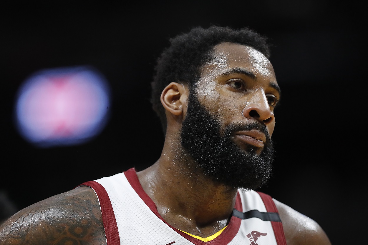 Andre Drummond during a Cavaliers matchup with the Heat in February 2020
