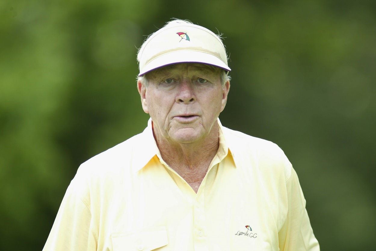 Arnold Palmer during the second round of the 2003 PGA Championship
