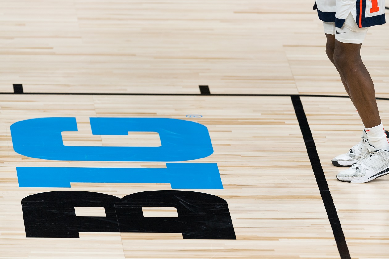 Big Ten Basketball logo on court