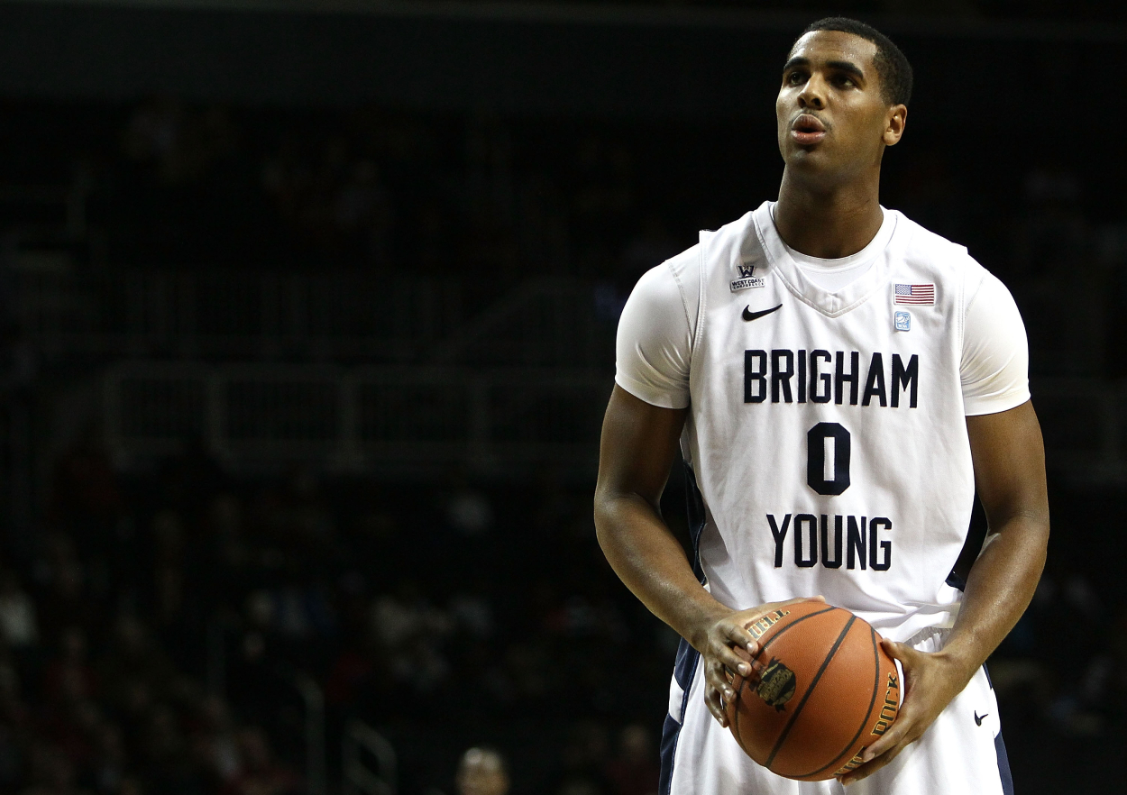 Former BYU star Brandon Davies during a game against Florida State.