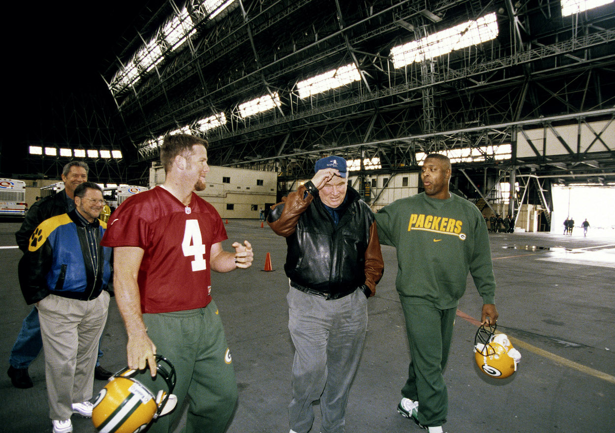 Brett Favre and John Madden