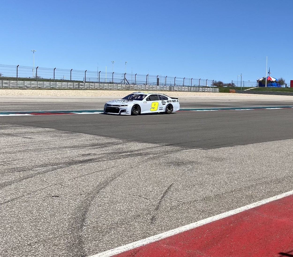 Chase Elliott runs laps for NASCAR at COTA