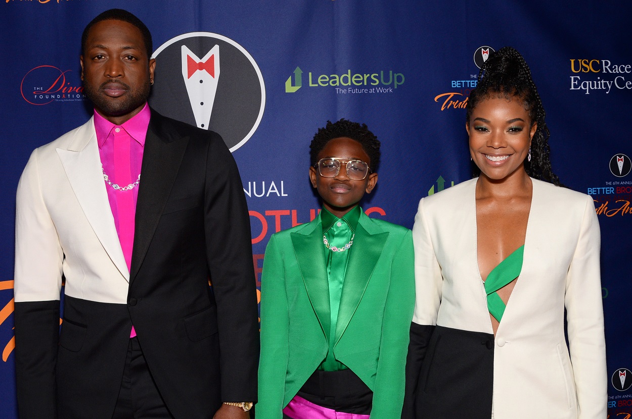 Dwyane Wade, Zaya Wade, and Gabrielle Union at the Better Brothers Los Angeles 2021 Truth Awards