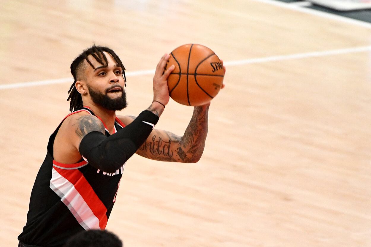 Portland Trail Blazers guard Gary Trent Jr. in 2021.