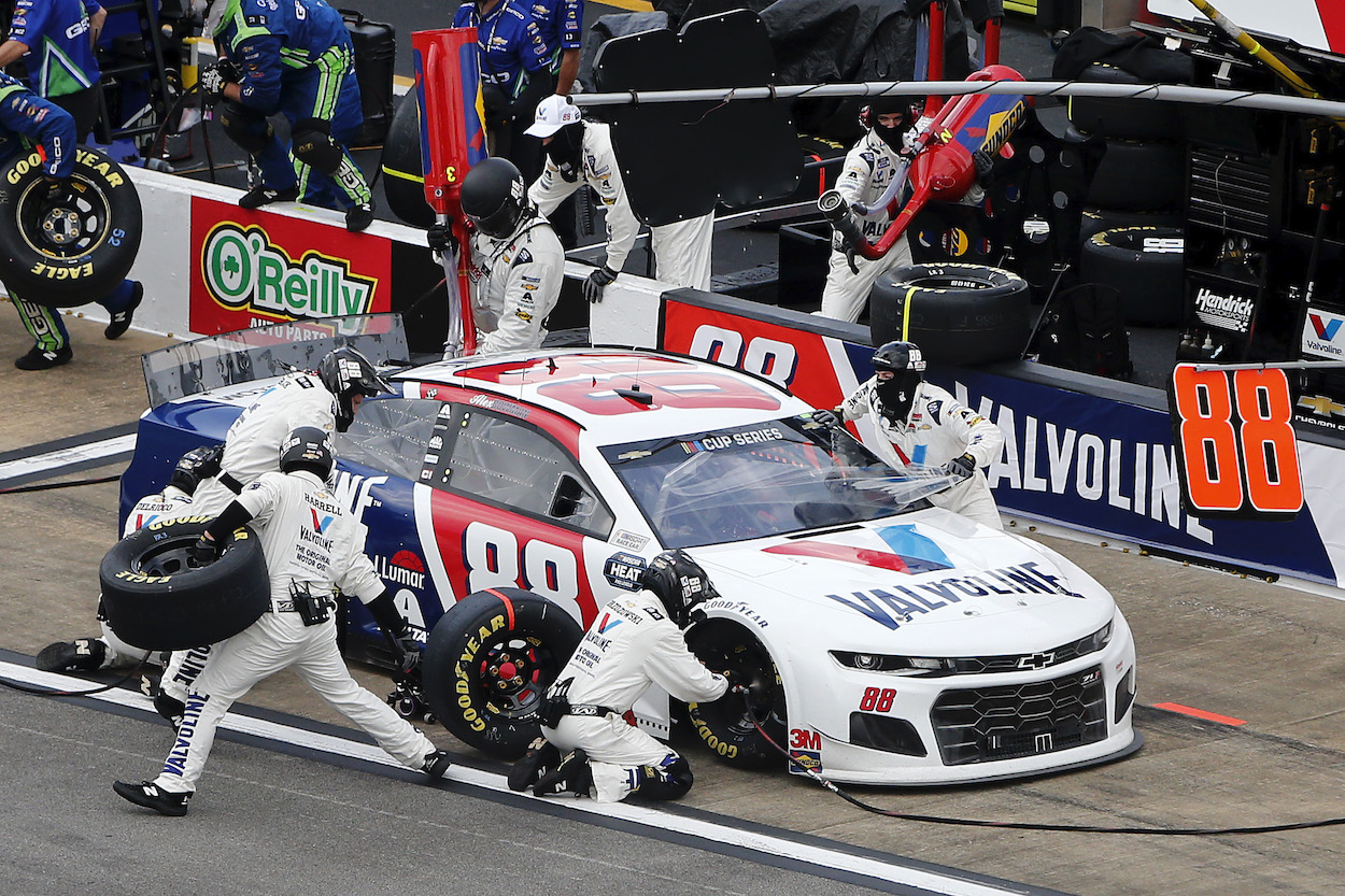 Pit crew of Alex Bowman who drives for Hendrick Motorsports