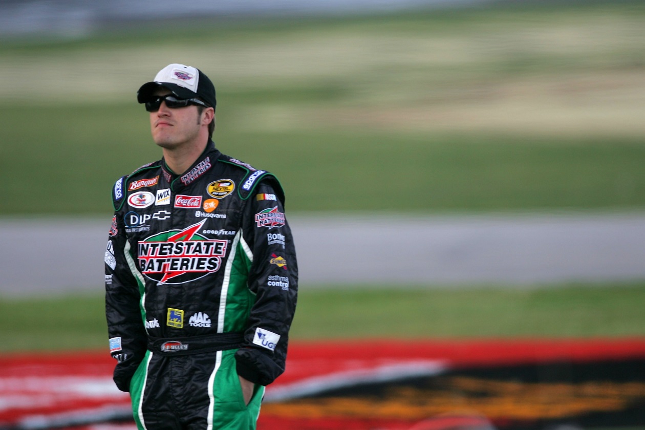 J.J. Yeley, driver of the #18 Interstate Batteries car during the 2006 season