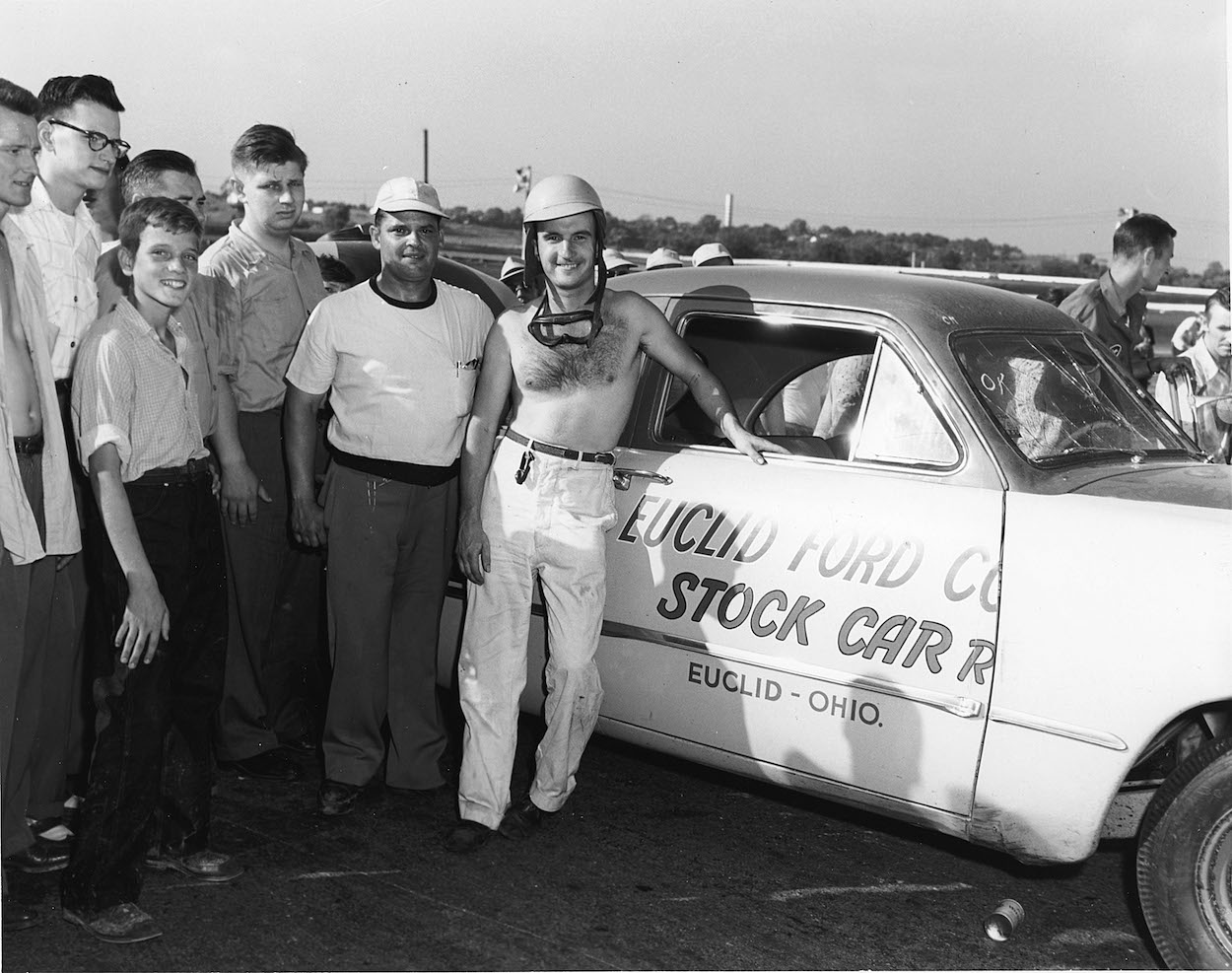 Jimmy Florian made NASCAR history in 1950 when he won a race at Daytona a shirt on his chest, which prompted a fitting nickname.