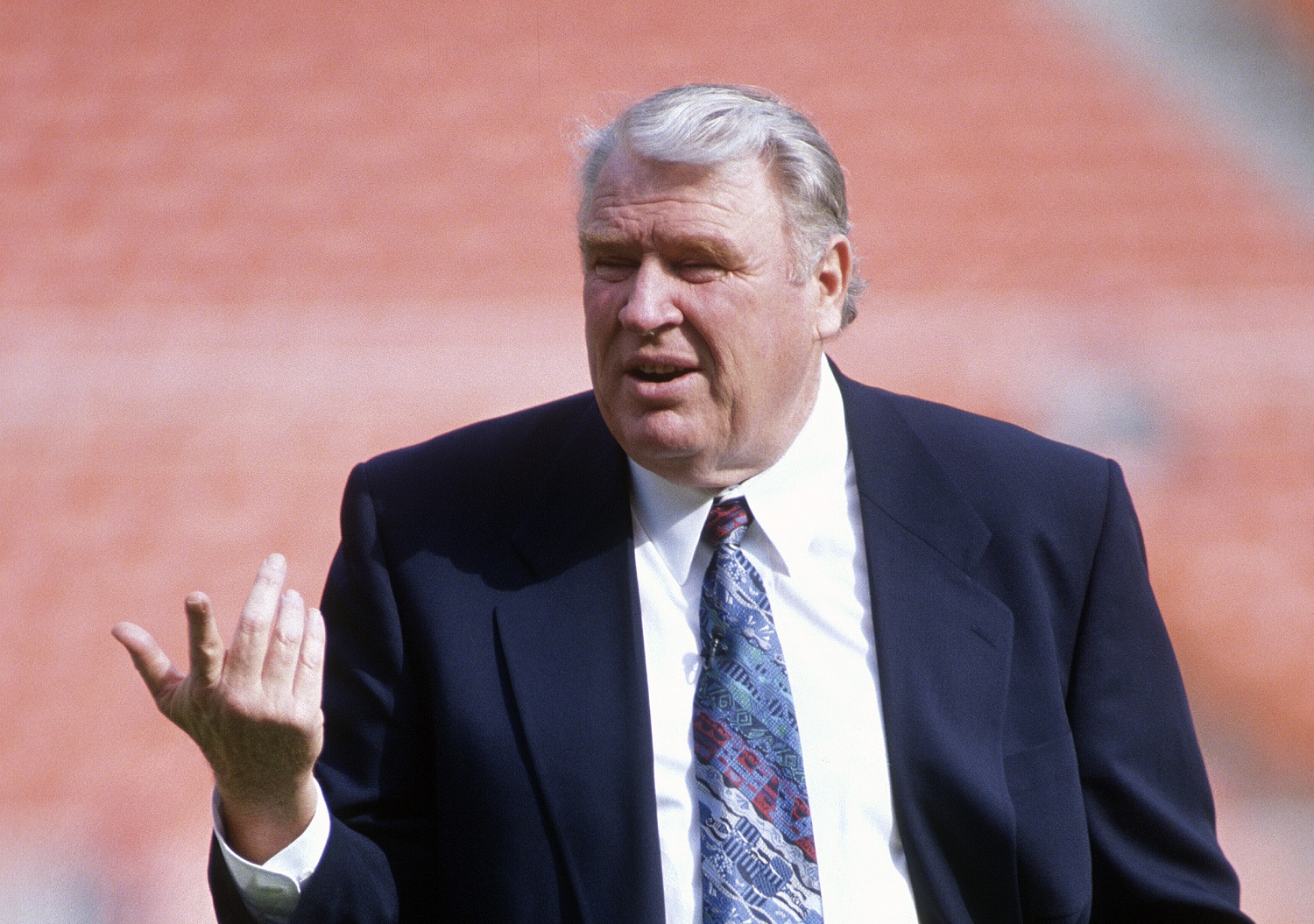 John Madden coached the Oakland Raiders to a victory in Super Bowl 11 and went on to a successful career in broadcasting.